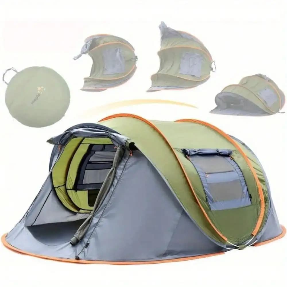 Premium 4-Person Easy Pop Up Camping Tent