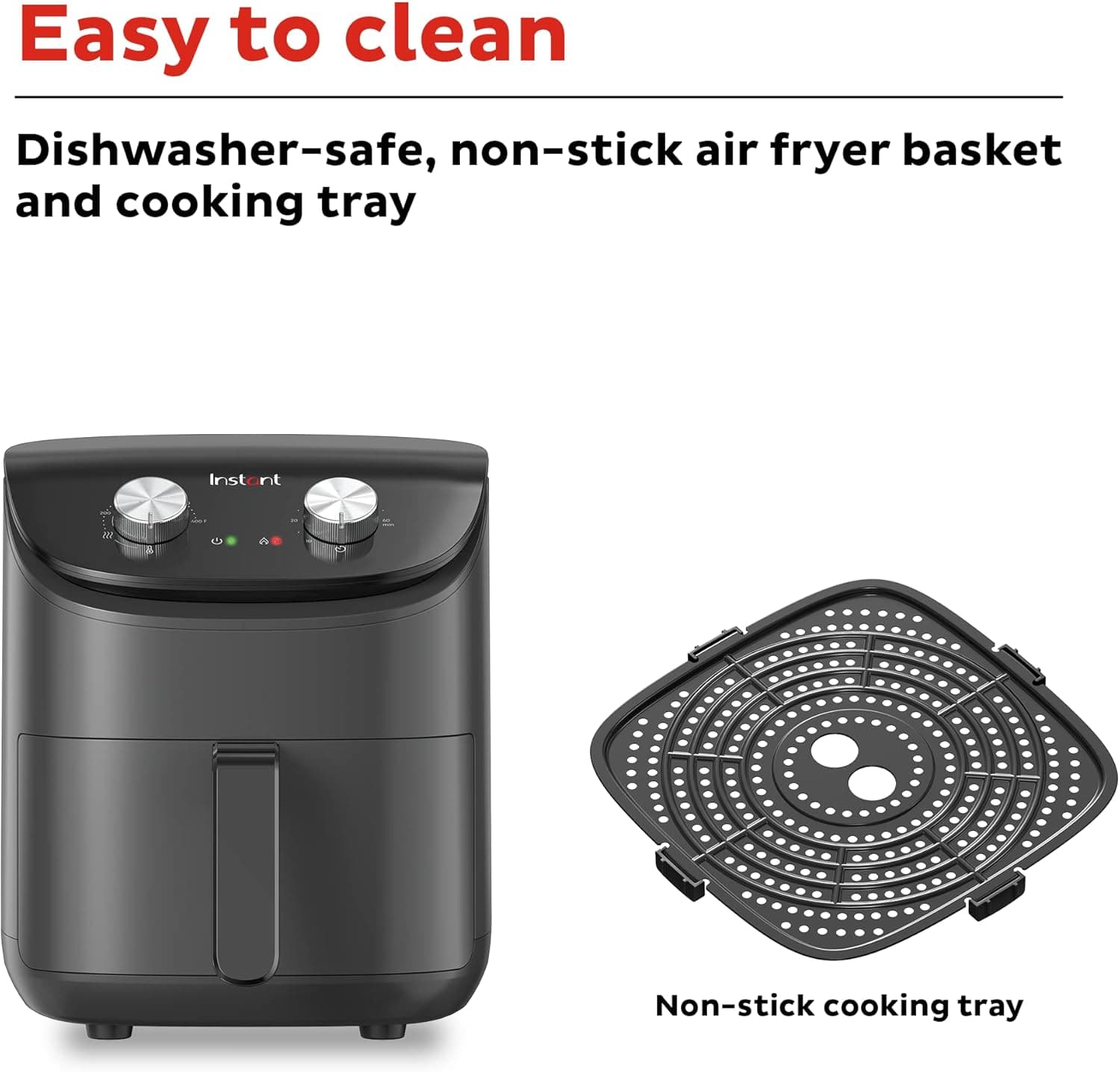 Instant Pot Essentials 4-Quart Air Fryer with Manual Dials - image 5