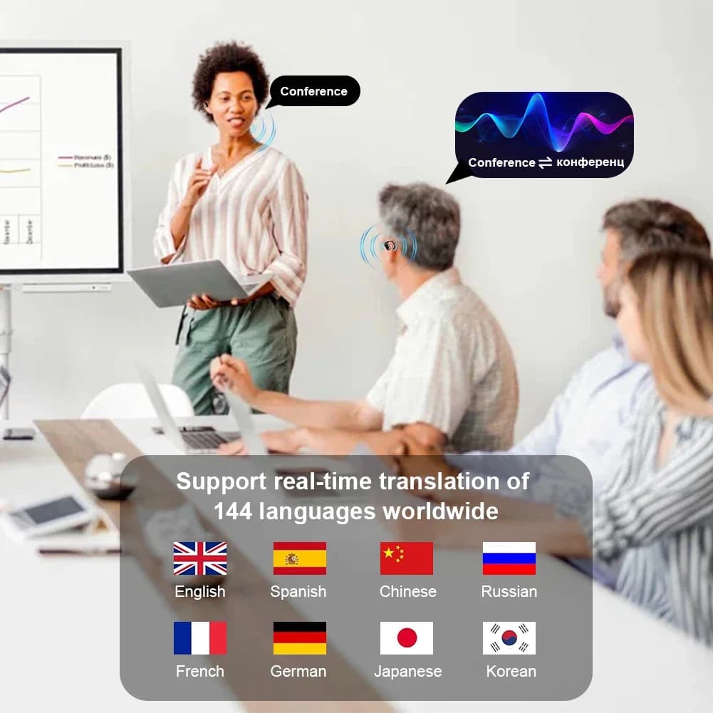 3-in-1 AI Translator Earbuds - Bluetooth Headset - image 5