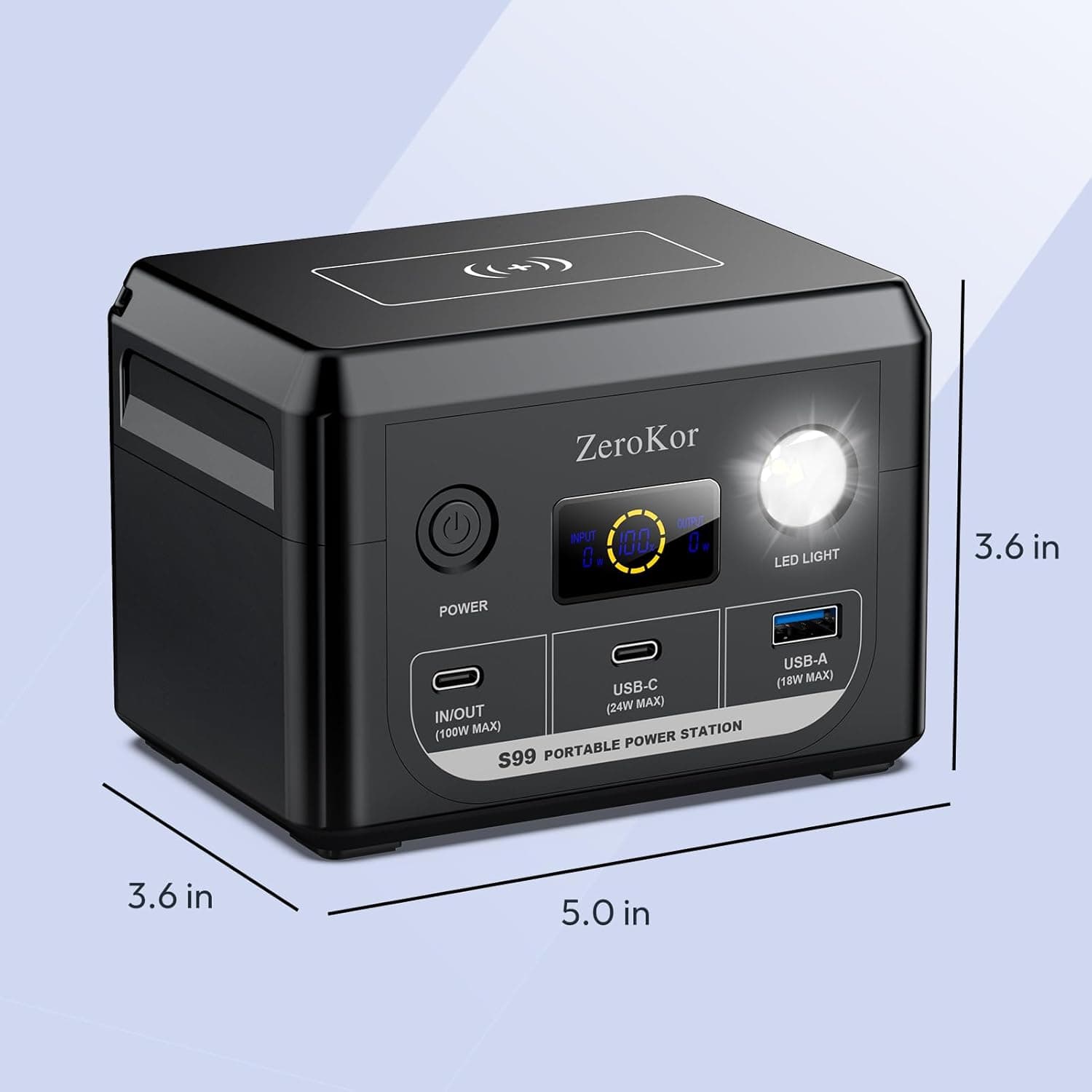 ZeroKor 100W Portable Power Station - image 4