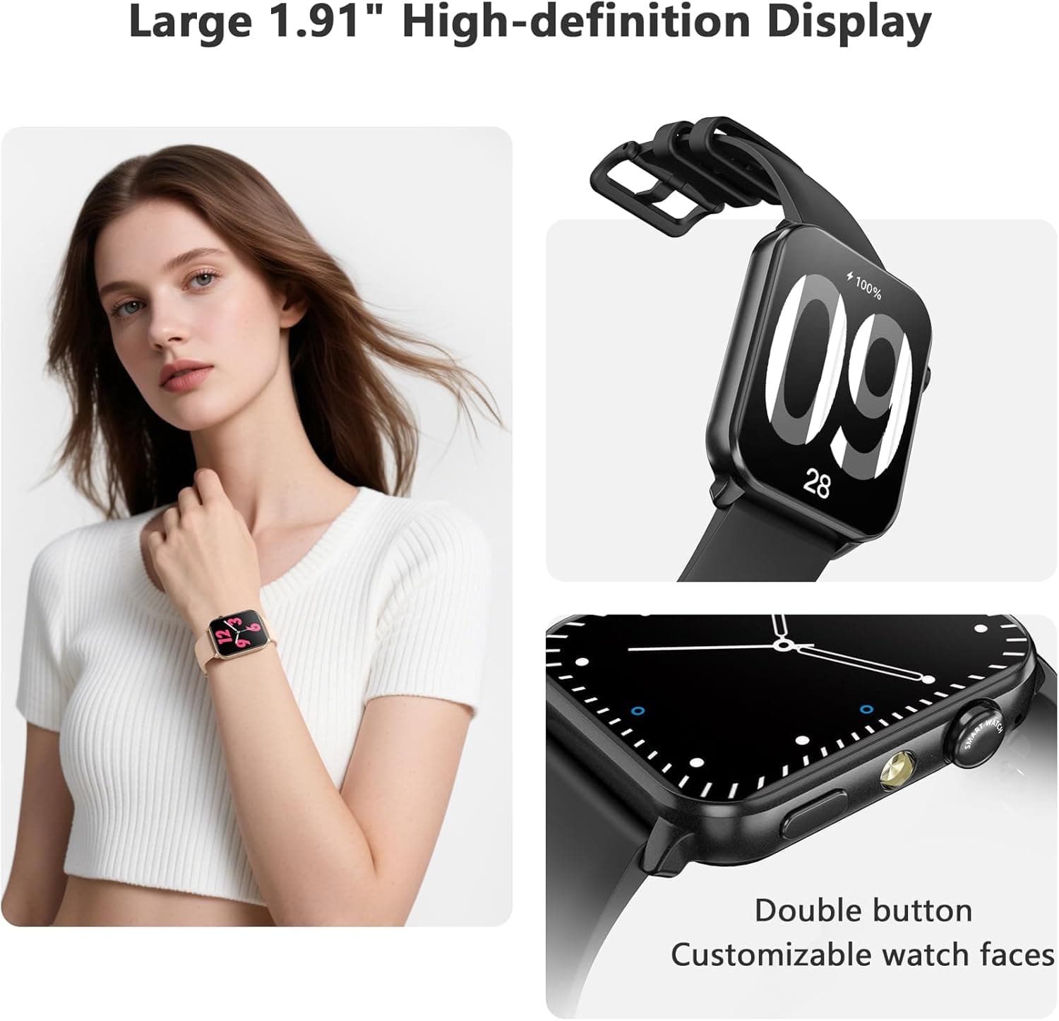 Blackview 1.91-Inch Fitness Smart Watch with Built-in Flashlight - image 2
