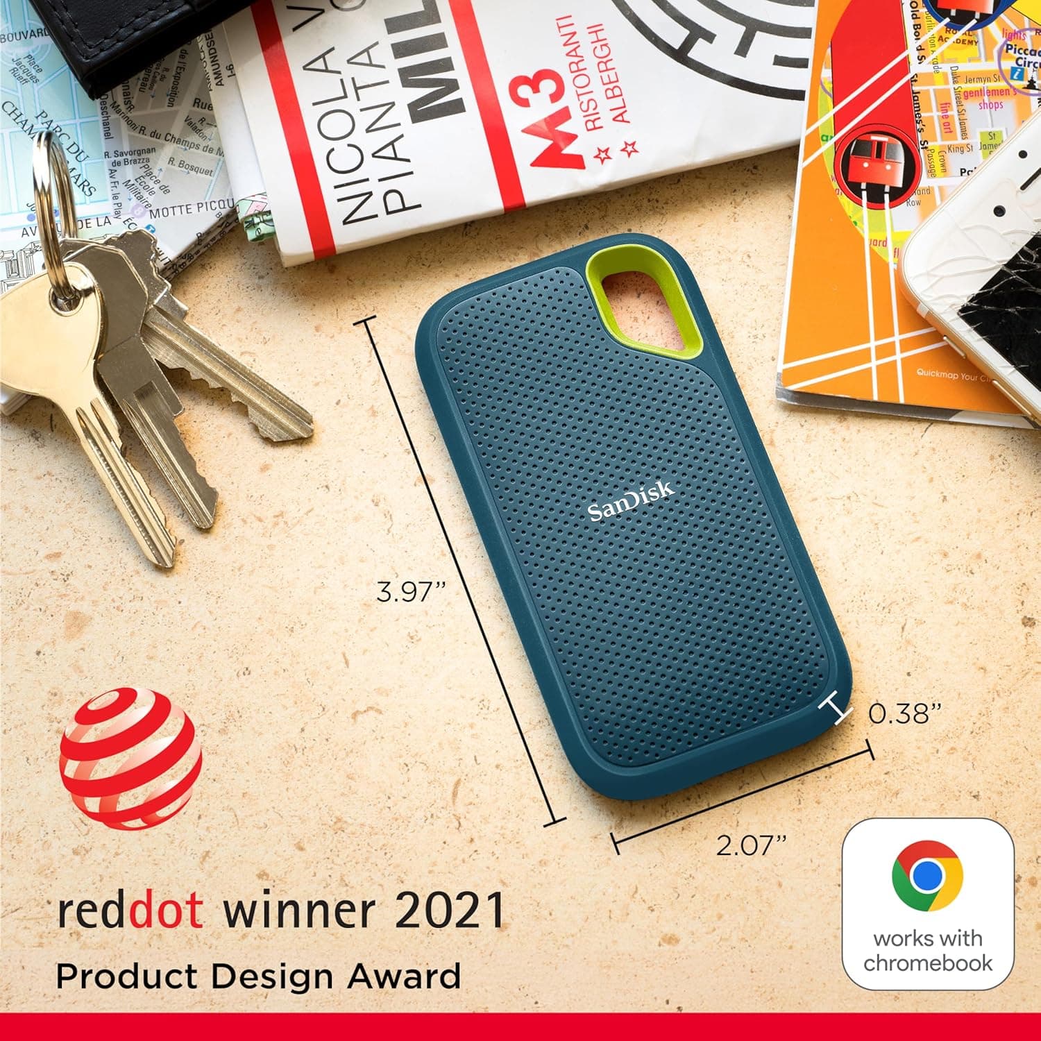 SANDISK 1TB Extreme Portable SSD - High-Speed & Durable Storage - image 2