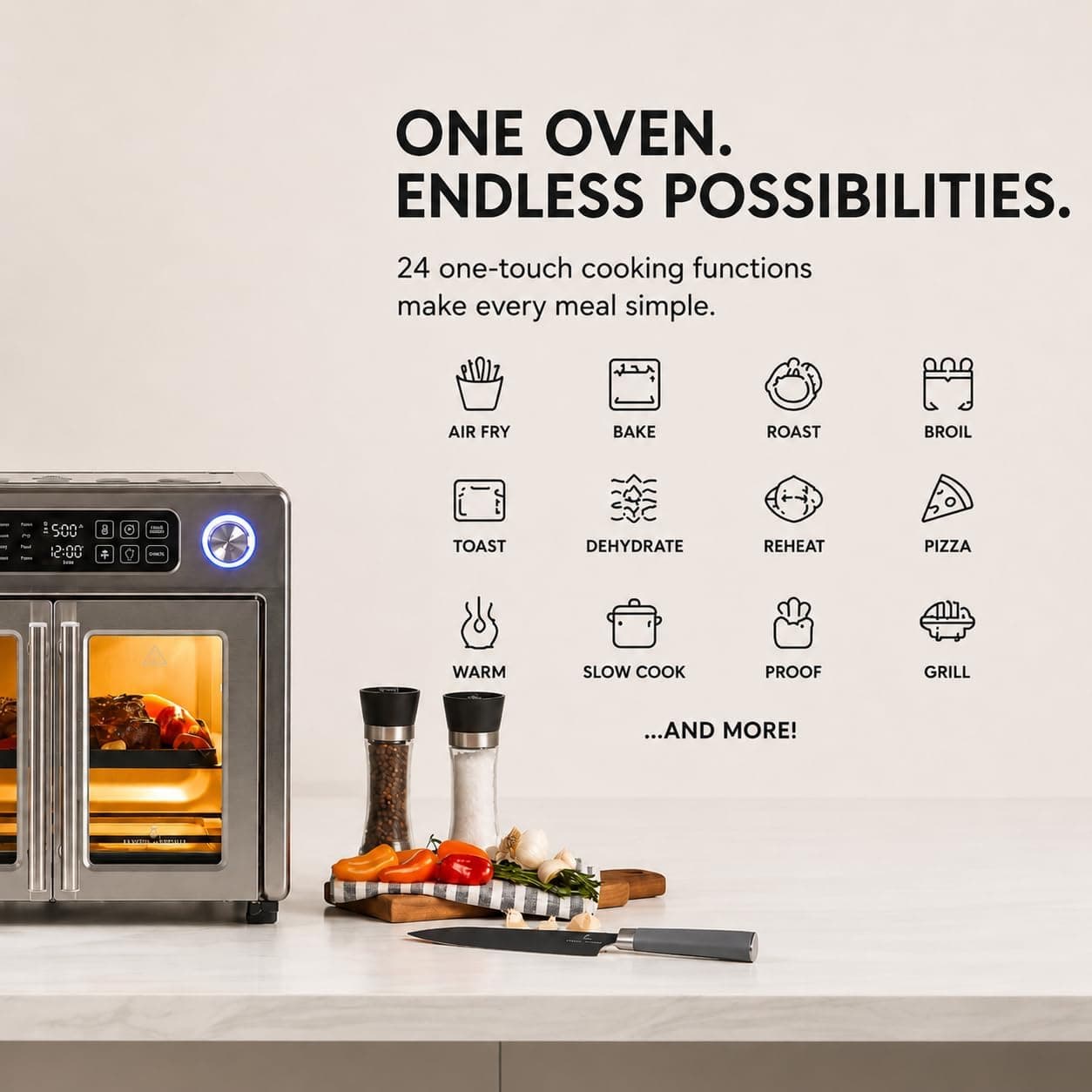 Emeril 26QT French Door Air Fryer Toaster Oven with Rotisserie - image 3