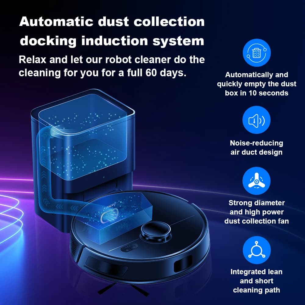 Liectroux M70 Pro Robot Vacuum Cleaner & Mop - image 5