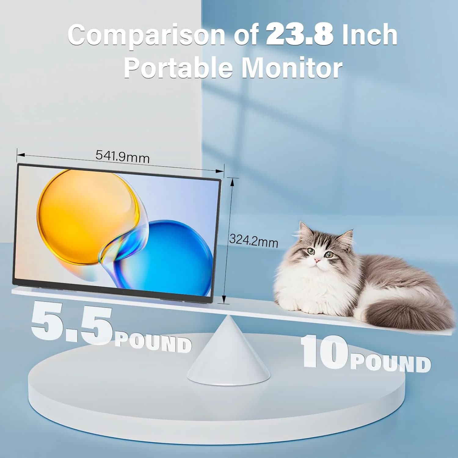 AHXJKA 23.8" Portable Monitor for PC and Gaming - image 5