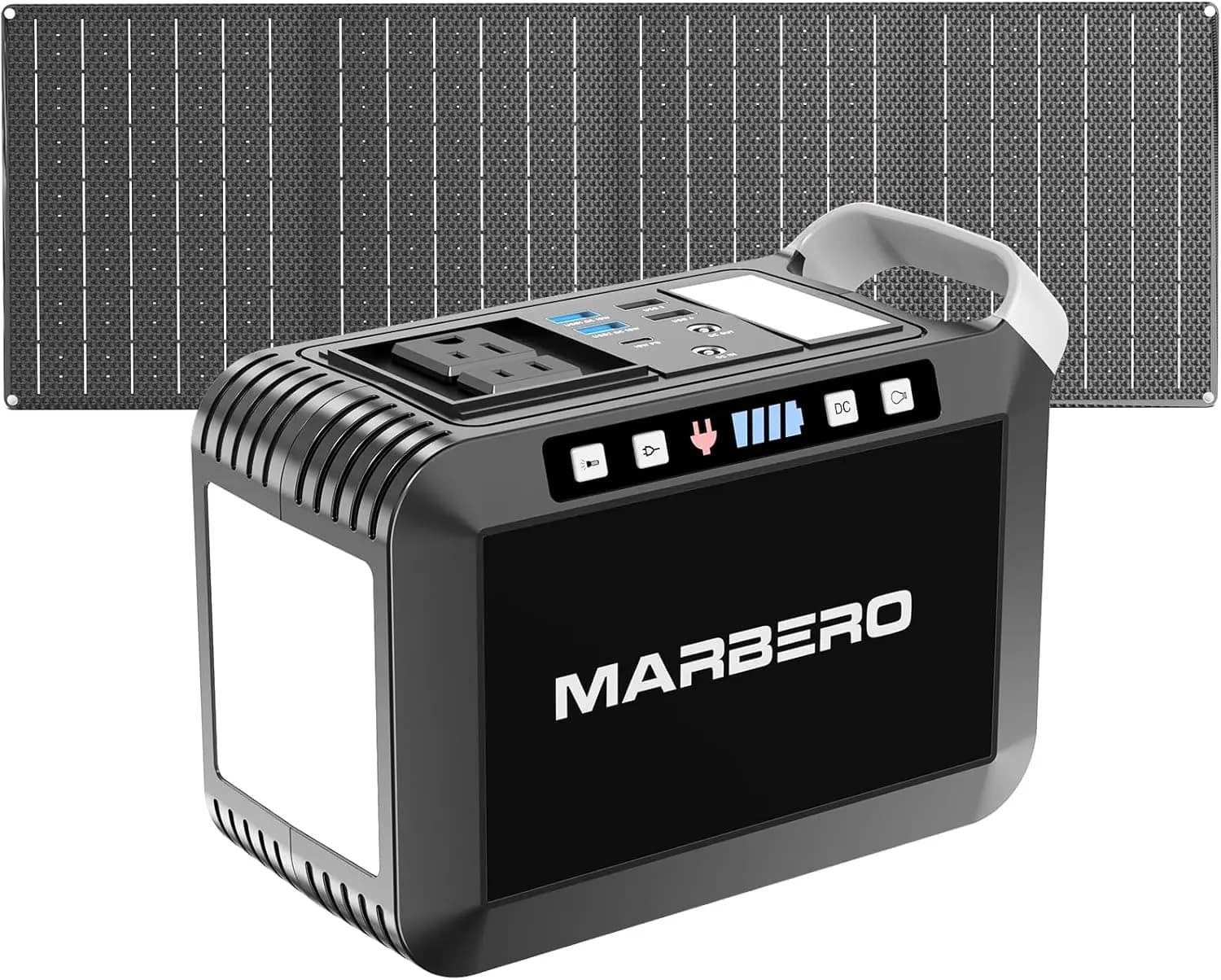 Portable Power Station with Solar Panel
