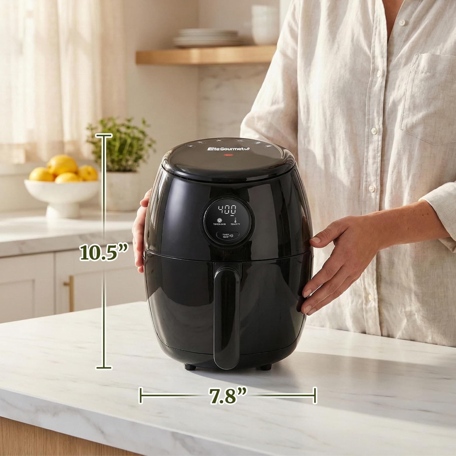 Elite Gourmet EAF2612D 2.1-Quart Digital Air Fryer - image 4