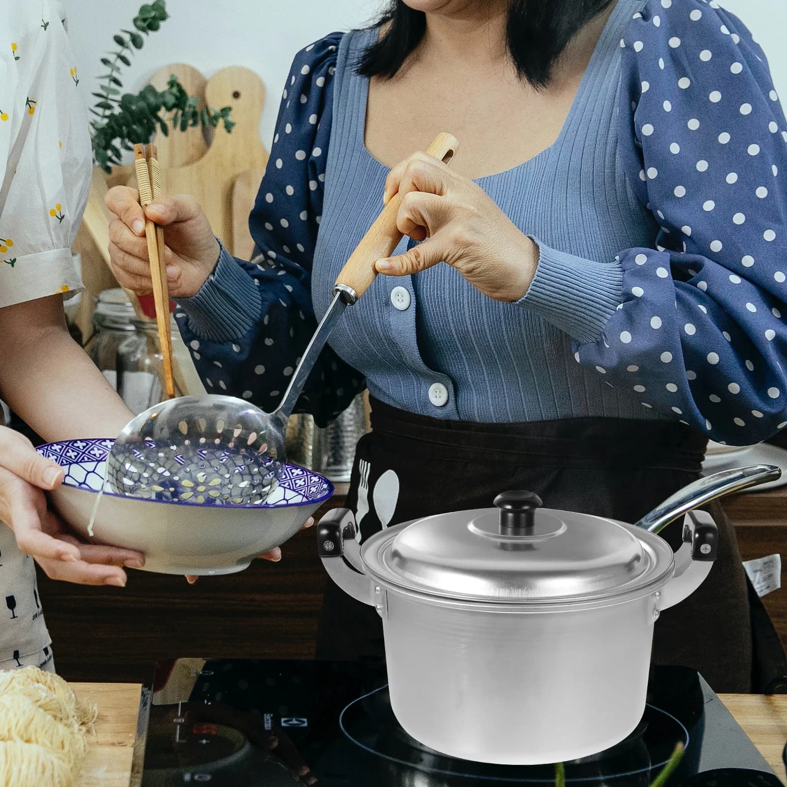 Aluminum Steam Pot Multifunctional Cooking Pot - image 2