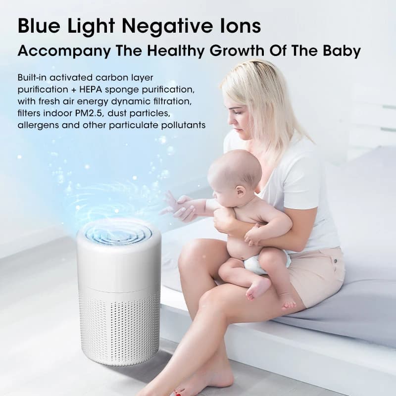Mini Desktop Air Purifier Portable Air Cleaner - image 4