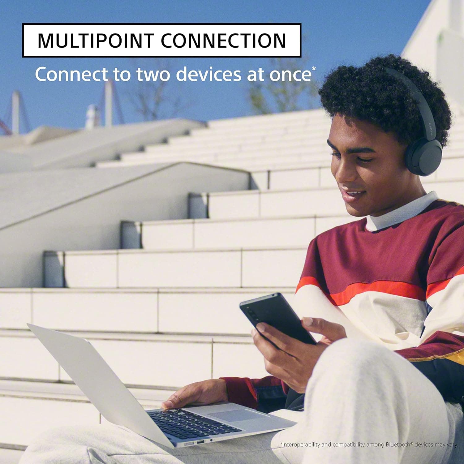 Sony WH-CH520 Bluetooth On-Ear Headphones with Mic - image 5