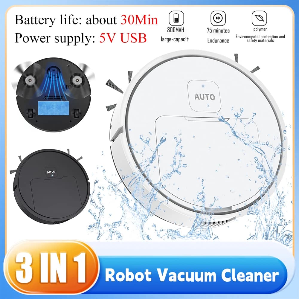 Robotic Vacuum Cleaner 3-in-1 for Home - image 2