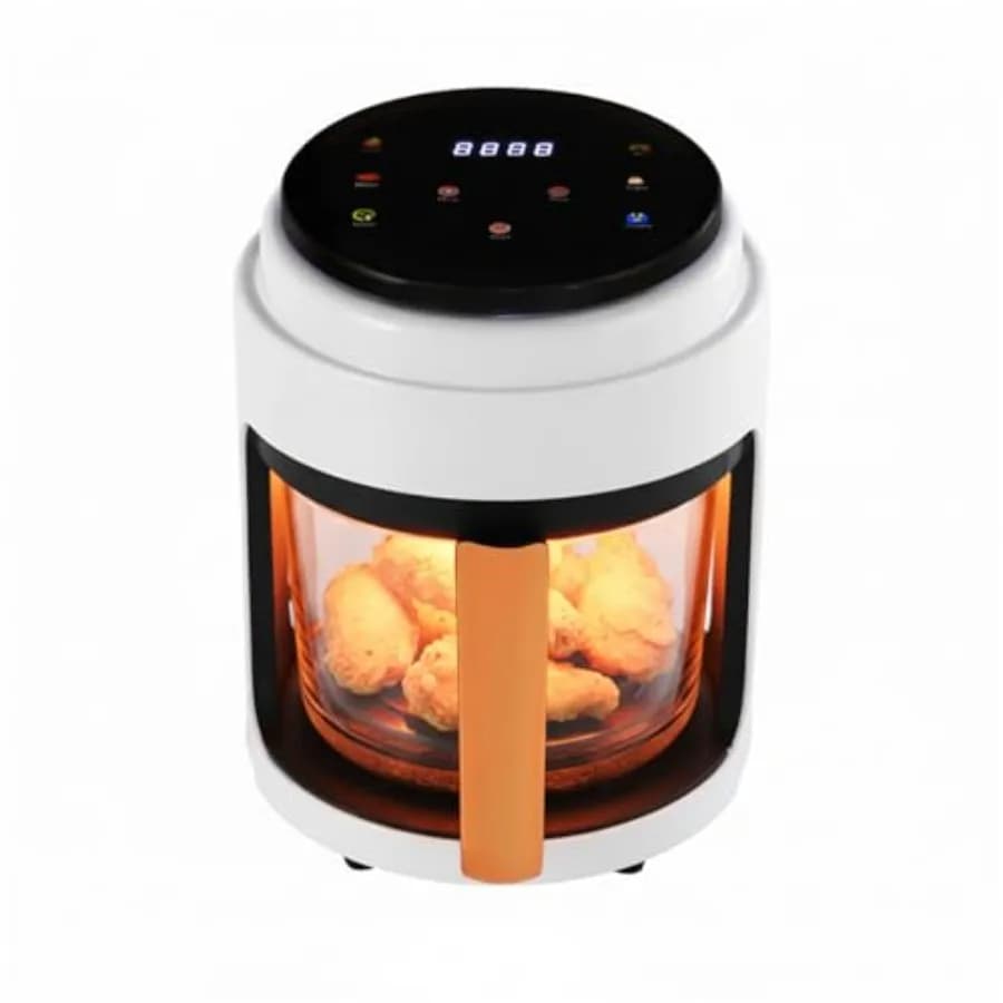 4.2QT Air Fryer with Borosilicate Glass Bowl
