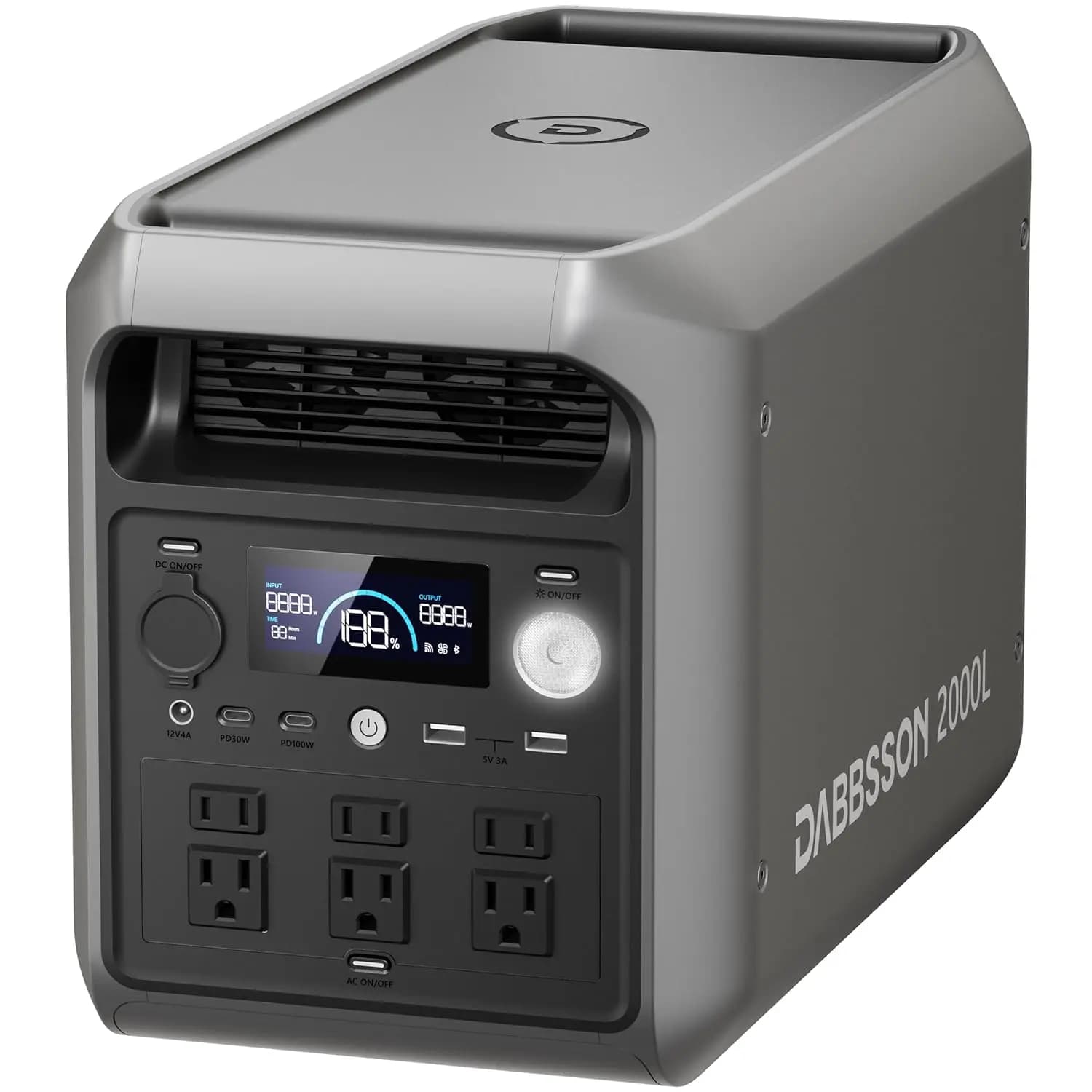 2048Wh Portable Power Station - Powerful LiFePO4