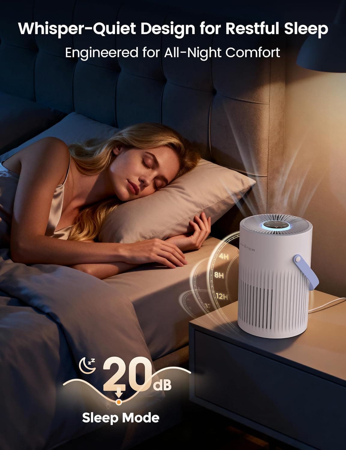 Jafända Portable True HEPA Air Purifier for Bedrooms - image 4