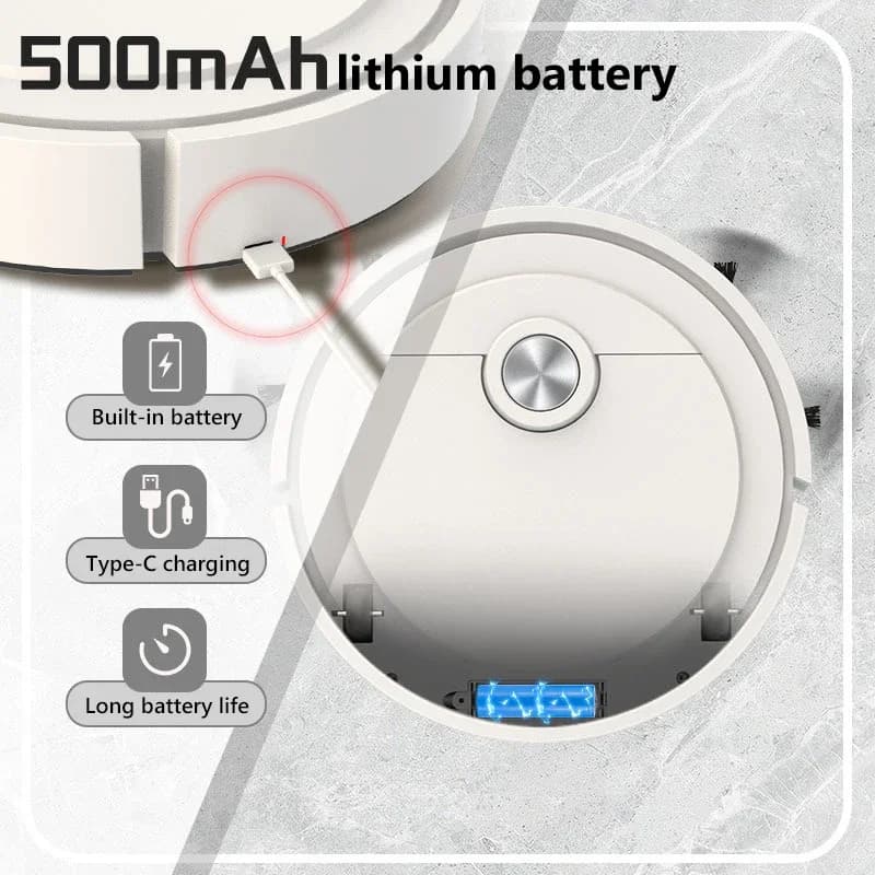 3-in-1 Scan Drag Suction Robot Vacuum - image 3
