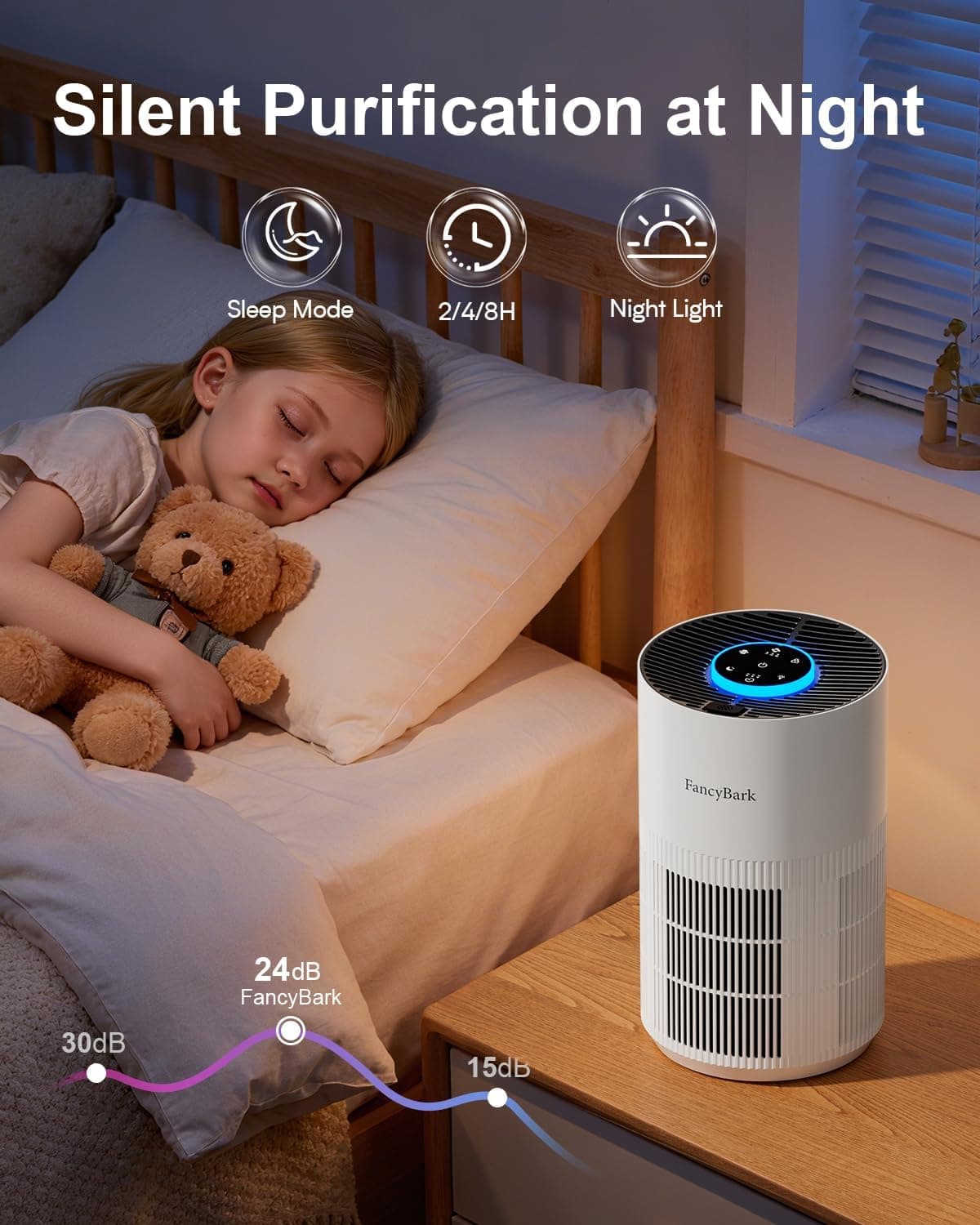 FancyBark H14 True HEPA Air Purifier with Aroma Function - image 4
