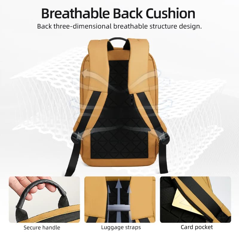 Heroic Knight Multifunctional Slim Laptop Backpack - image 3