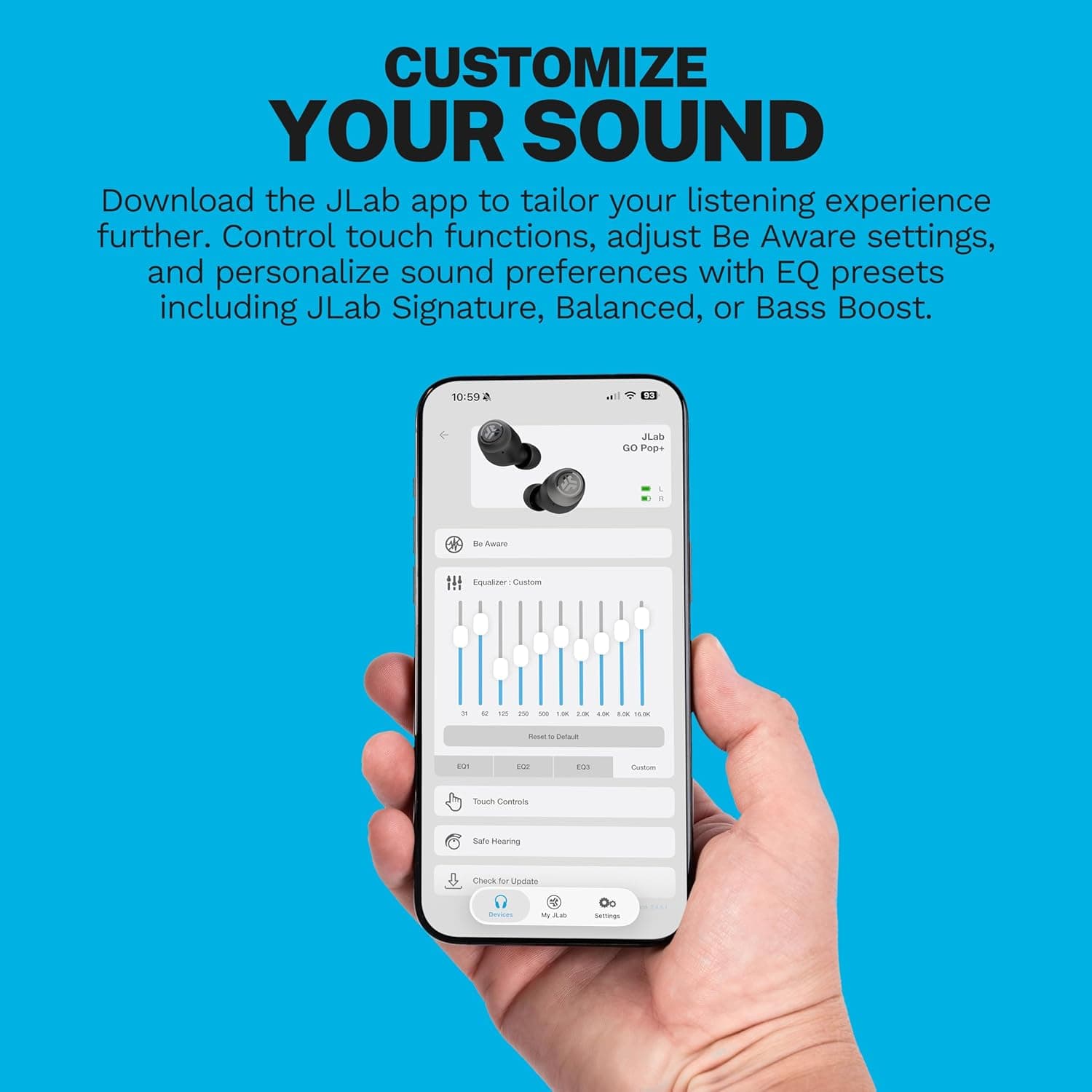 JLab Go Air Pop+ True Wireless Earbuds with Charging Case - image 2