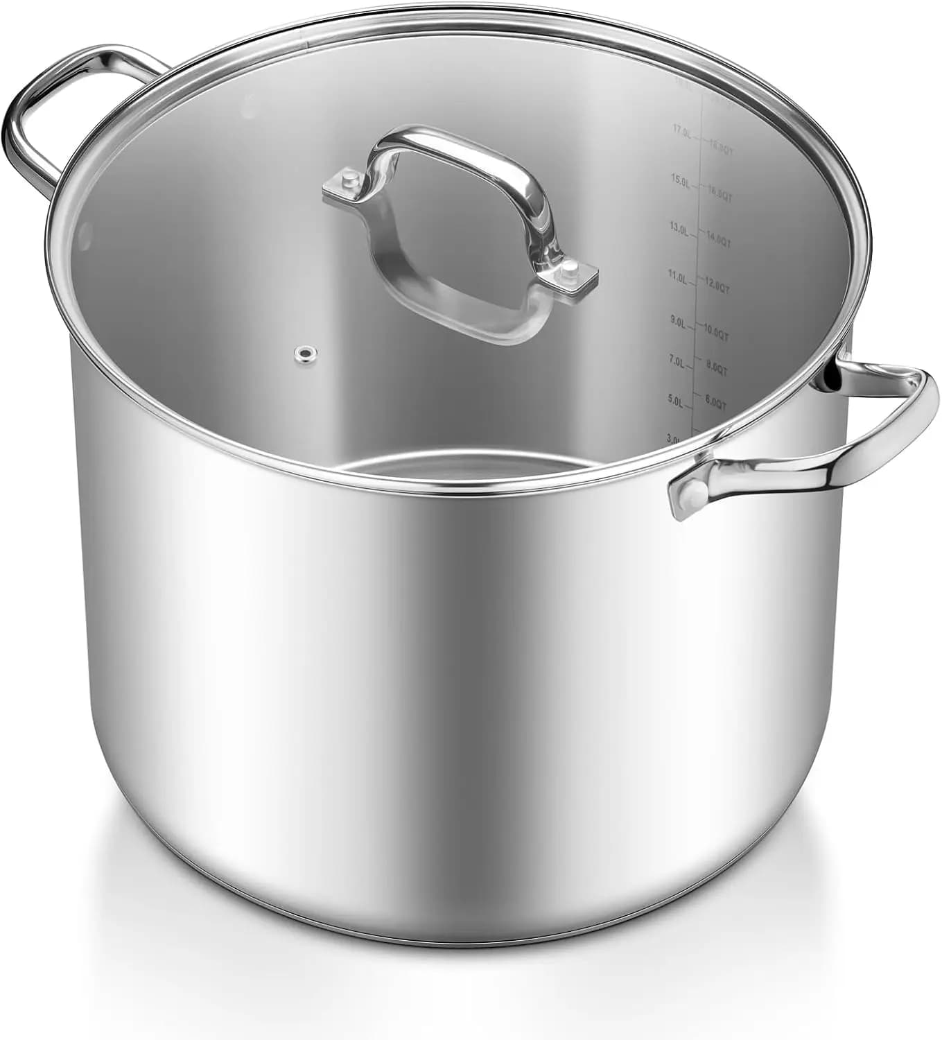 20QT Stainless Steel Stock Pot with Lid