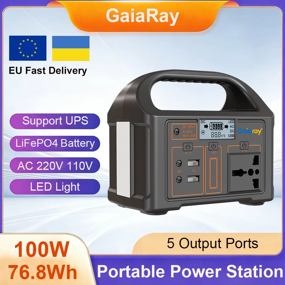 Gaiaray Portable Power Station Power Bank for Camping