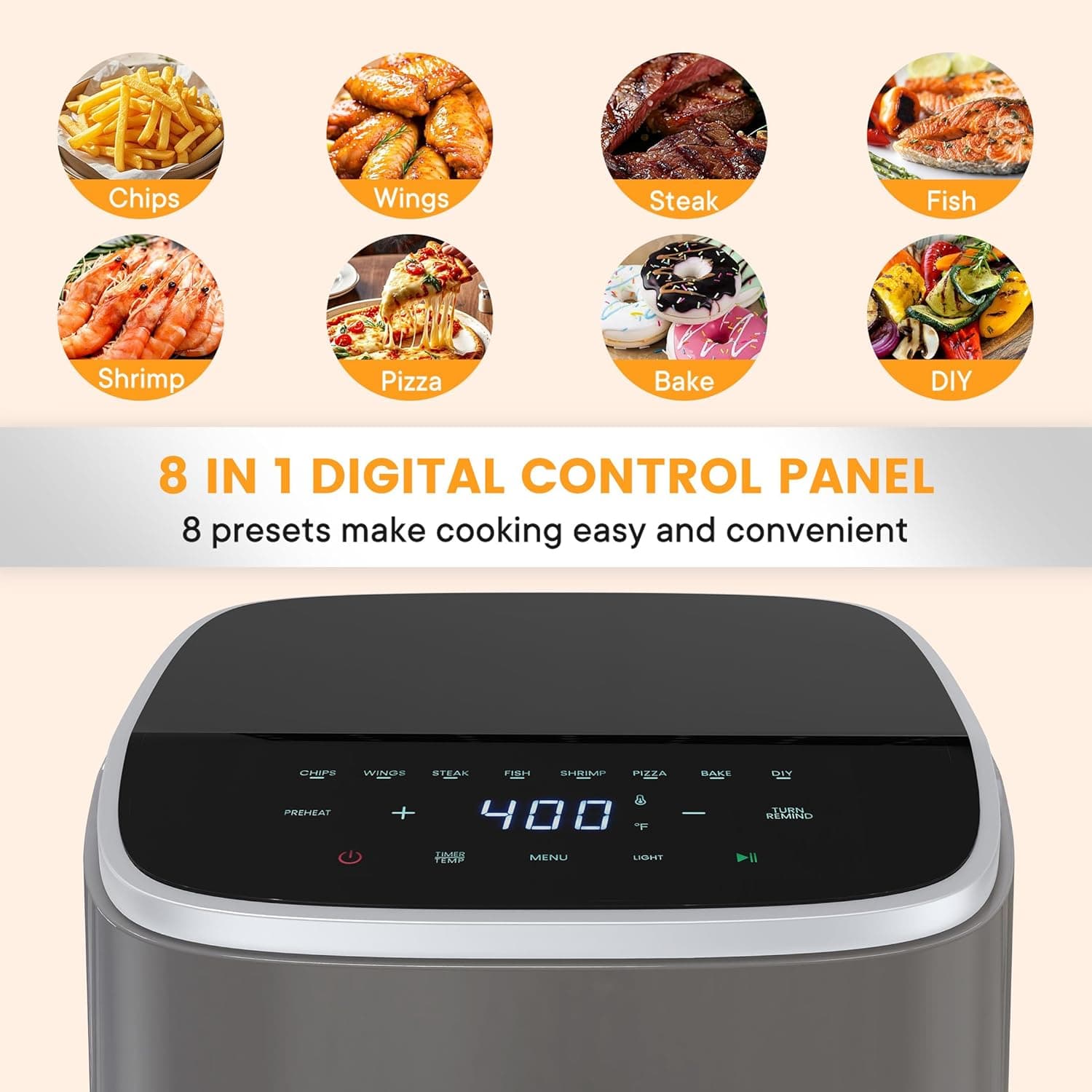 Sweetcrispy 4-Quart Digital Air Fryer with Window - image 5