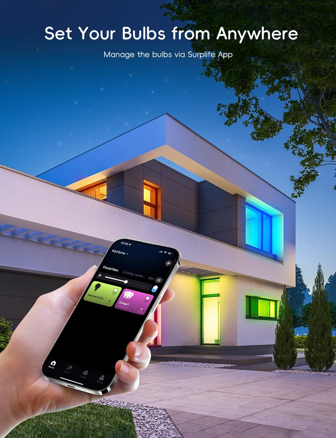 NINFULL Smart Light Bulbs RGB E27 GU10 Led Bulb - image 4