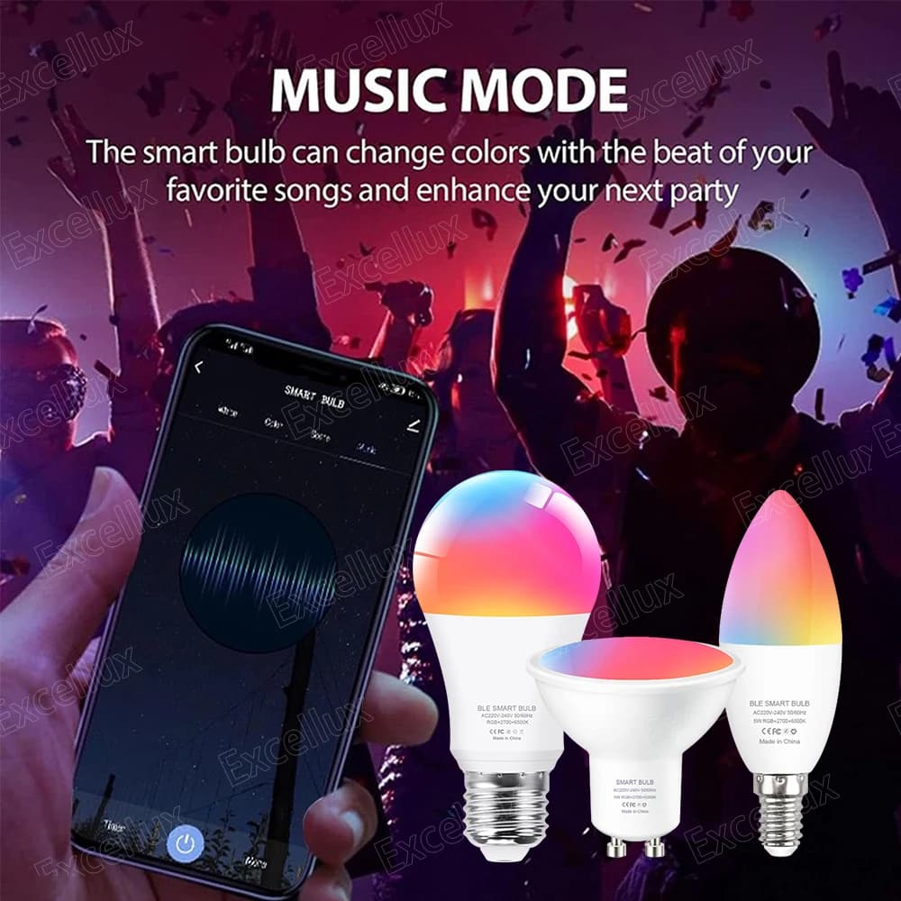 Tuya Smart LED Light Bulb E27 E14 GU10 - image 5