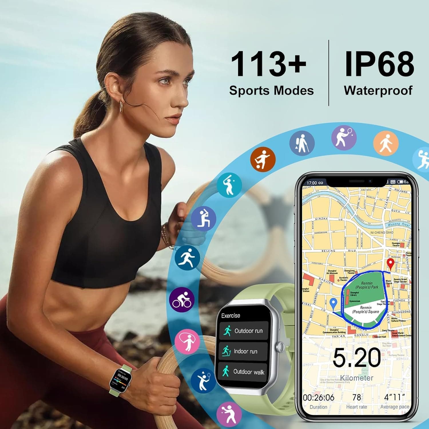 Soudorv Smartwatch for Men and Women - image 5