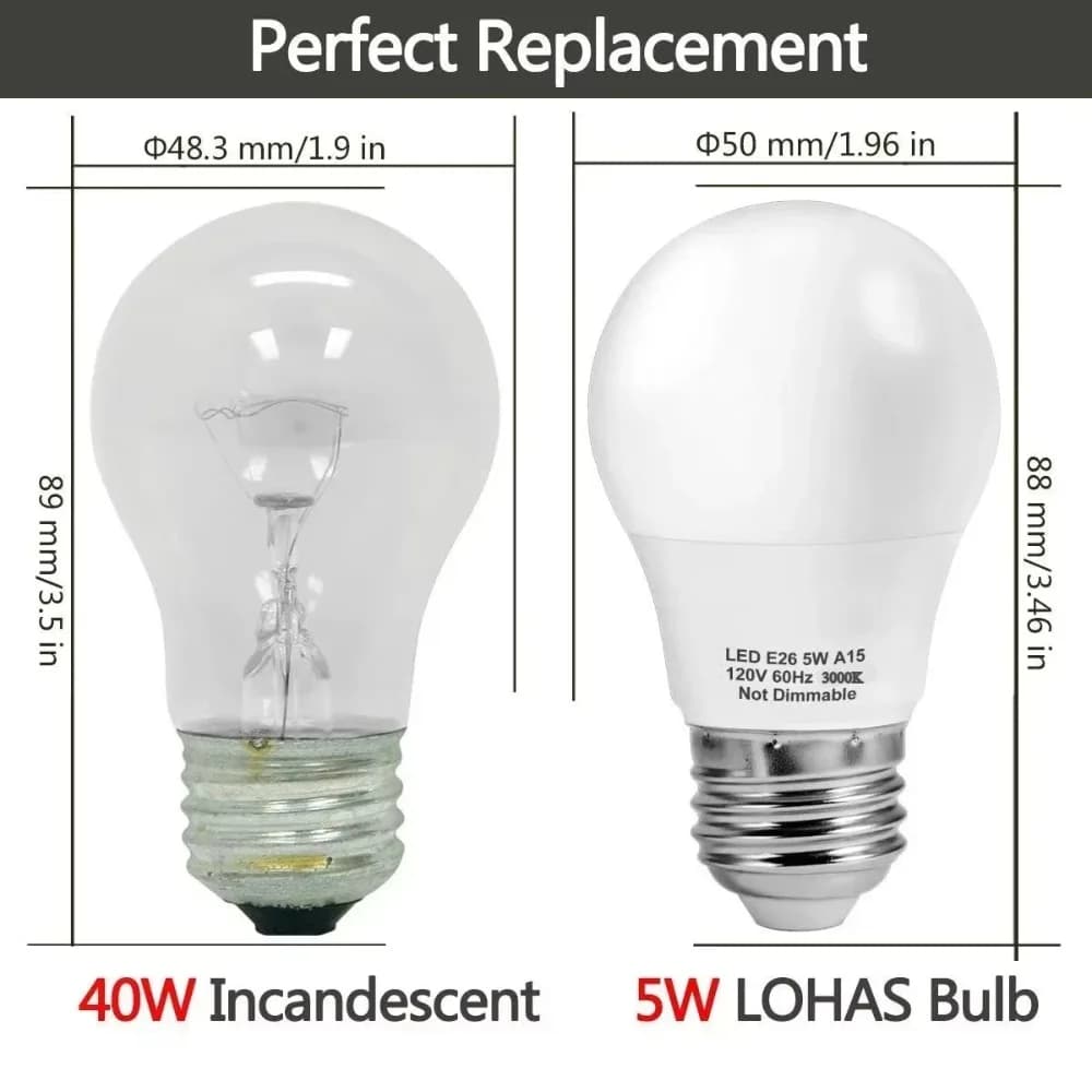 Melery E26 LED Bulb Light 5W Lamp - image 2