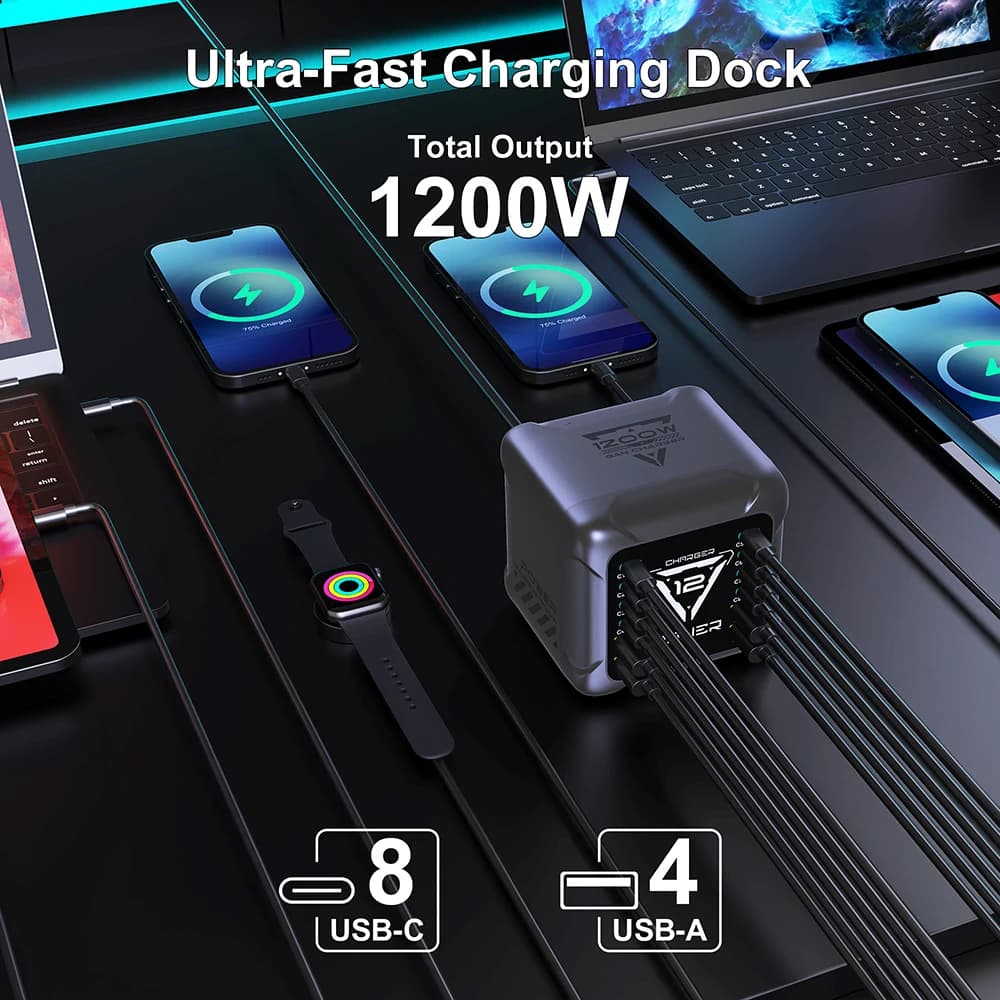 140W GaN USB-C Multi-Port Desktop Power Station - image 4