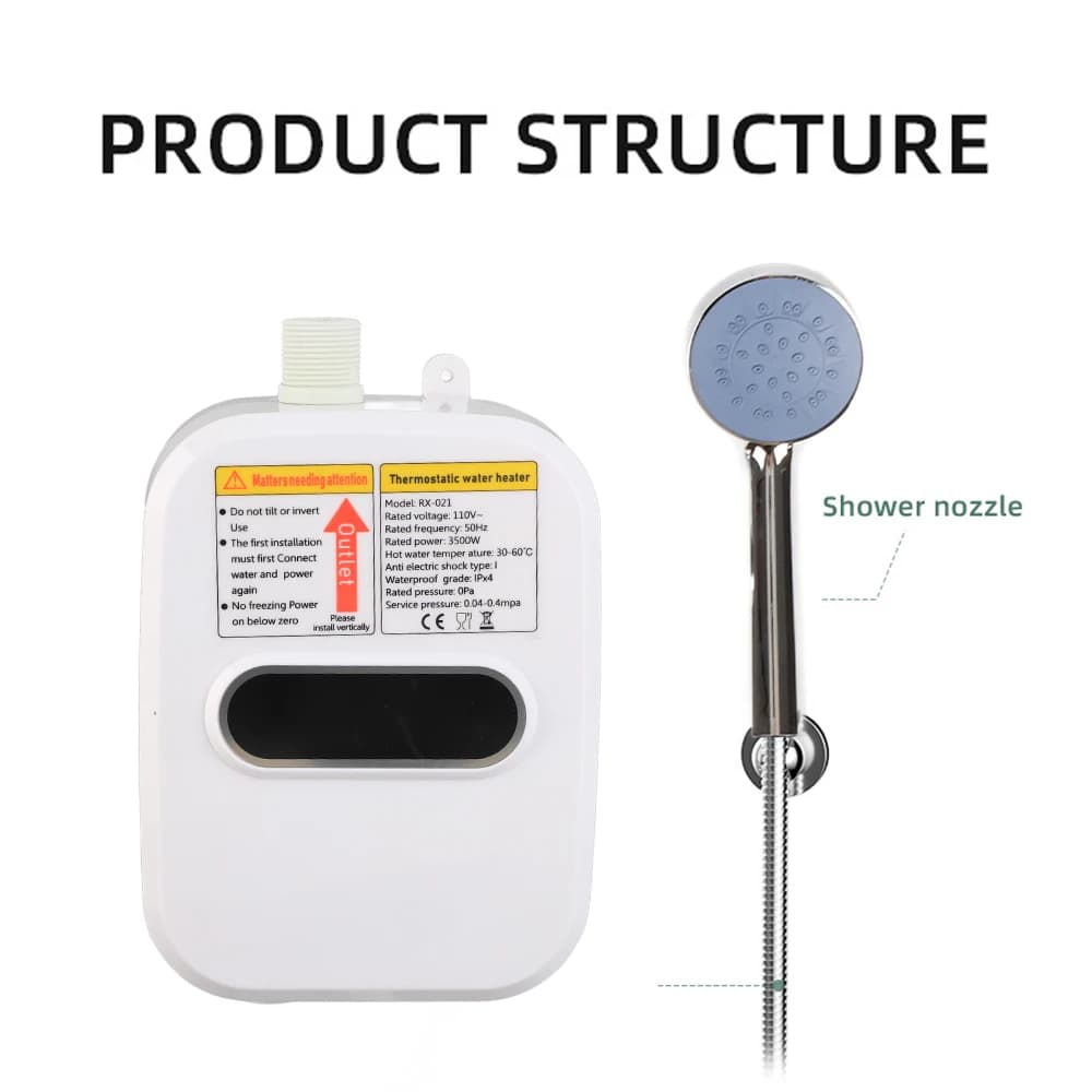 Small Instant Electric Water Heater Set - image 5
