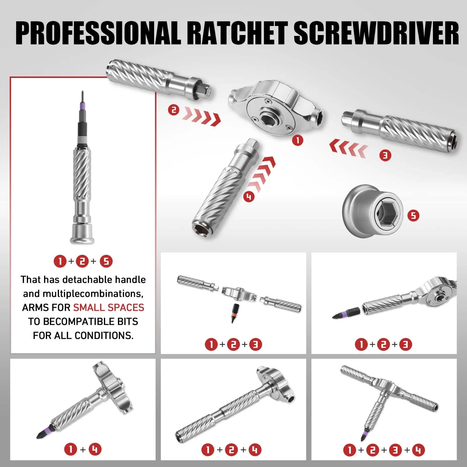 Multifunction Ratchet Screwdriver Set - image 2