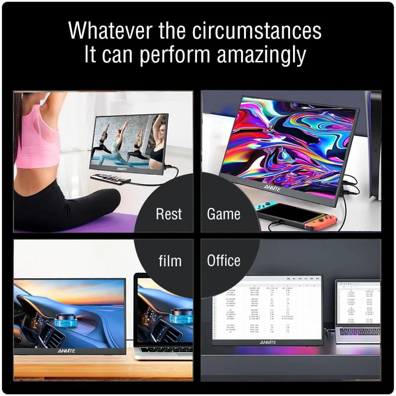Anmite 16-Inch Portable Touch Monitor - Versatile Display Solution - image 2