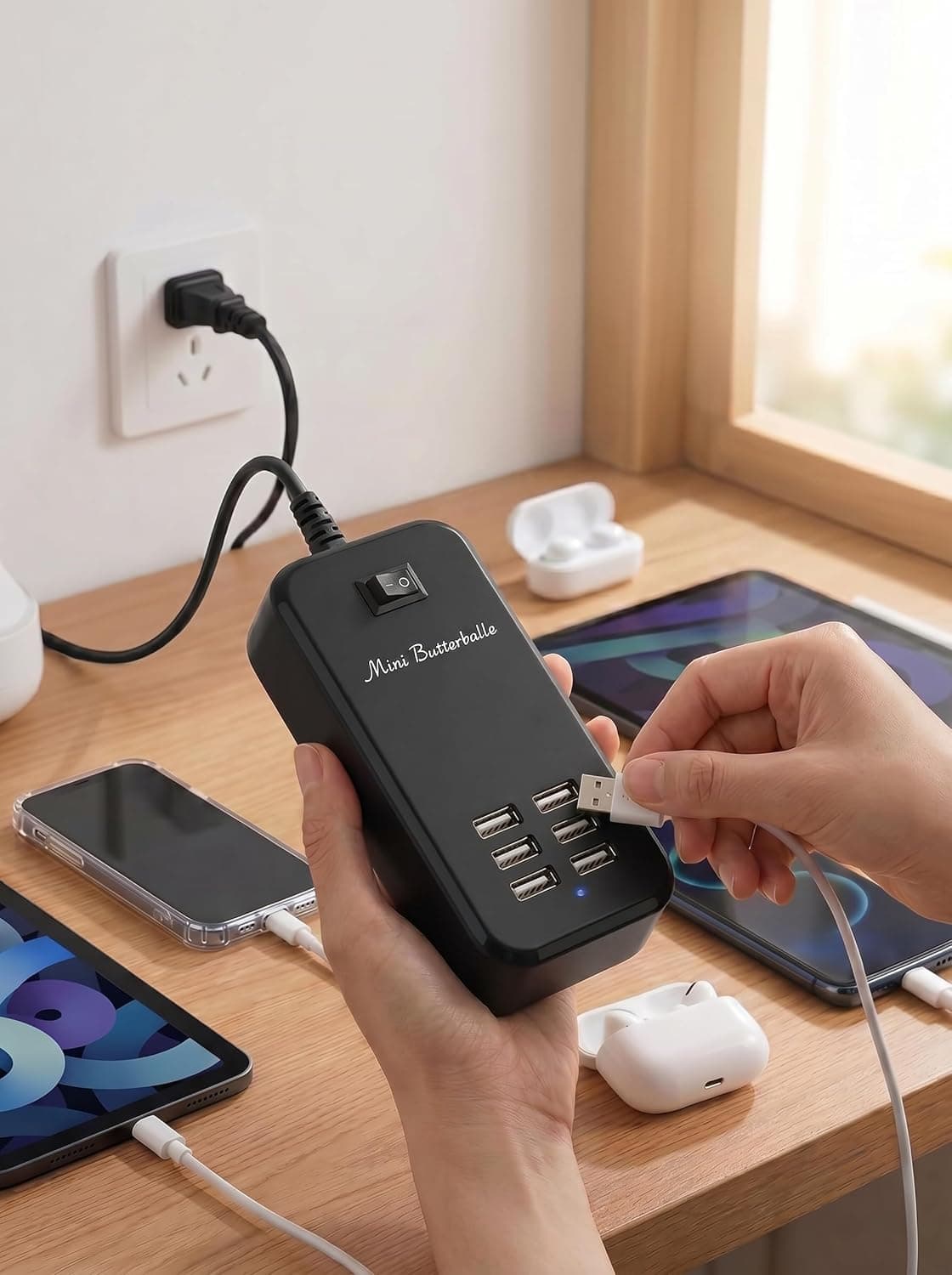 Mini Butterballe 6-Port USB Desktop Charging Station - image 4