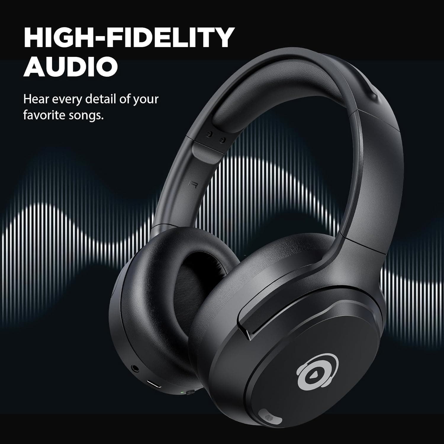 tapaxis Hybrid Active Noise Cancelling Headphones - Bluetooth Over Ear - image 3
