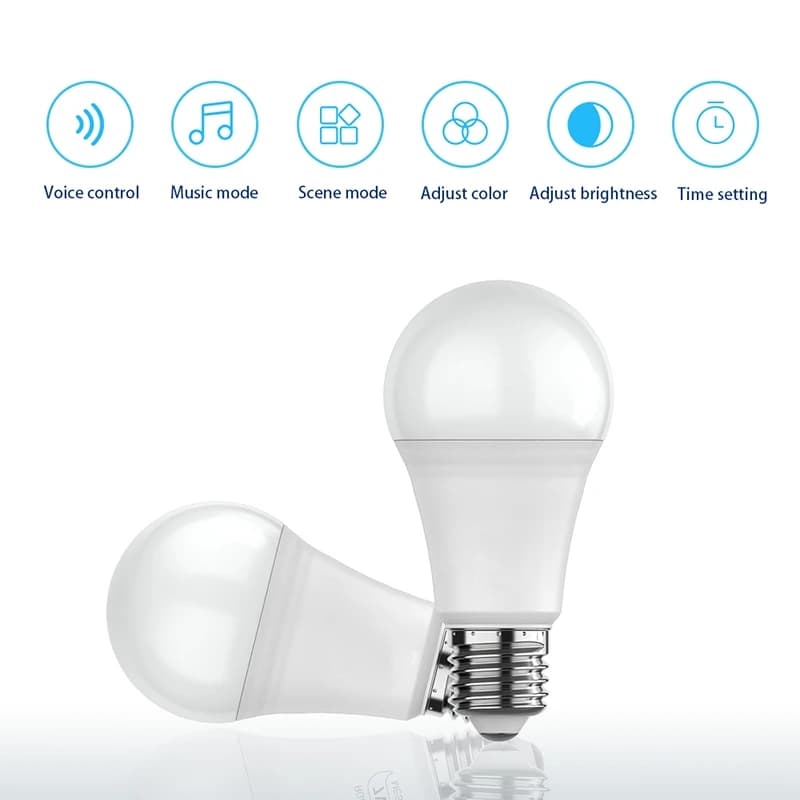 WiFi E27 Smart Dimmable Bulb RGBCW LED Light - image 2