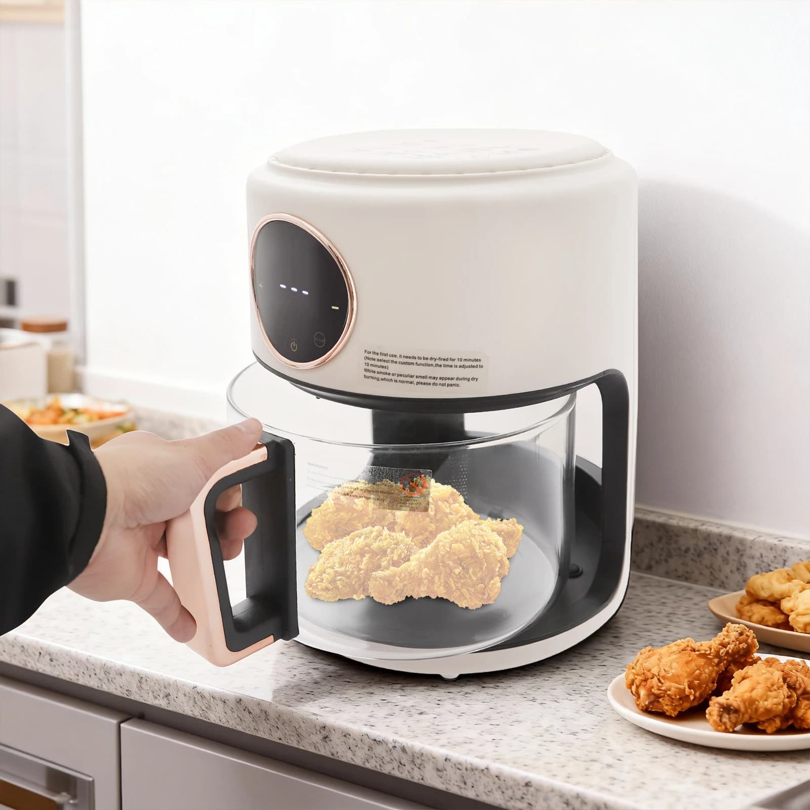 360° Viewable Glass Air Fryer