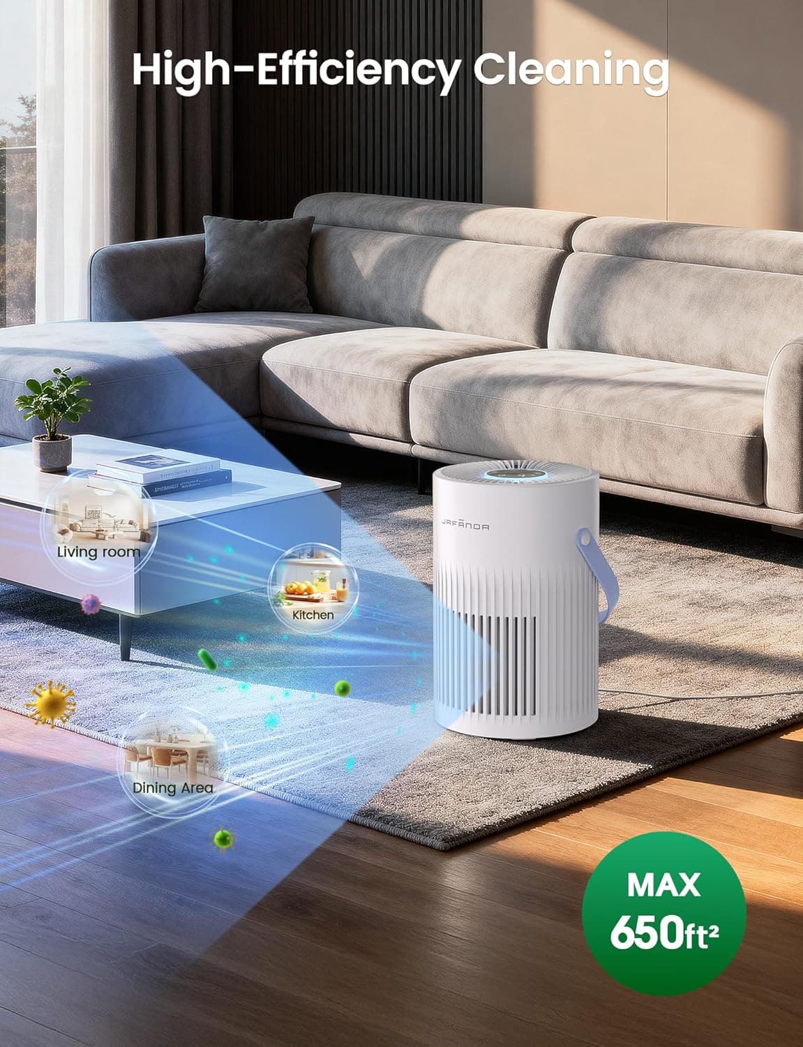 Jafända Portable True HEPA Air Purifier for Bedrooms - image 2
