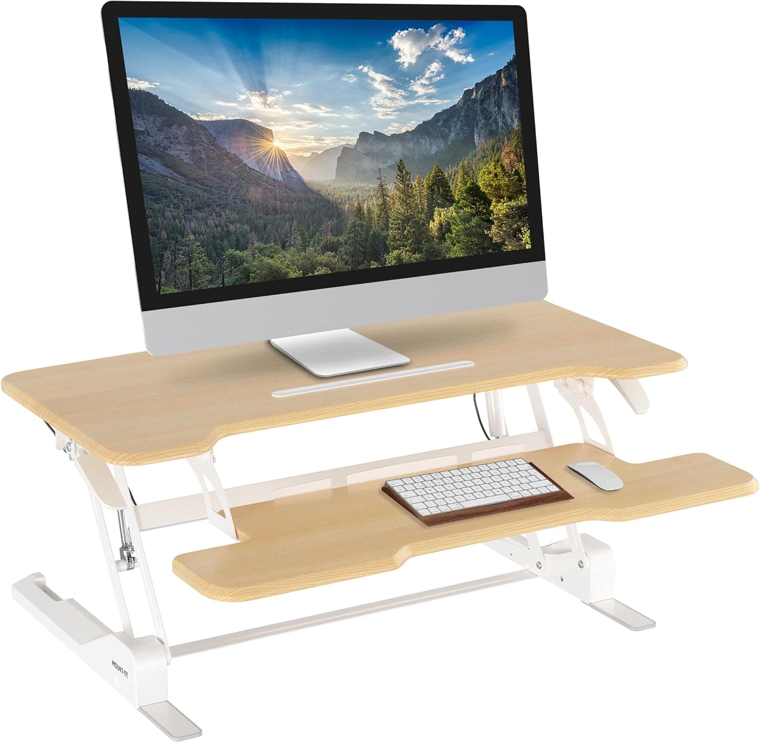 Mount-It! 38-Inch Standing Desk Converter for Dual Monitors