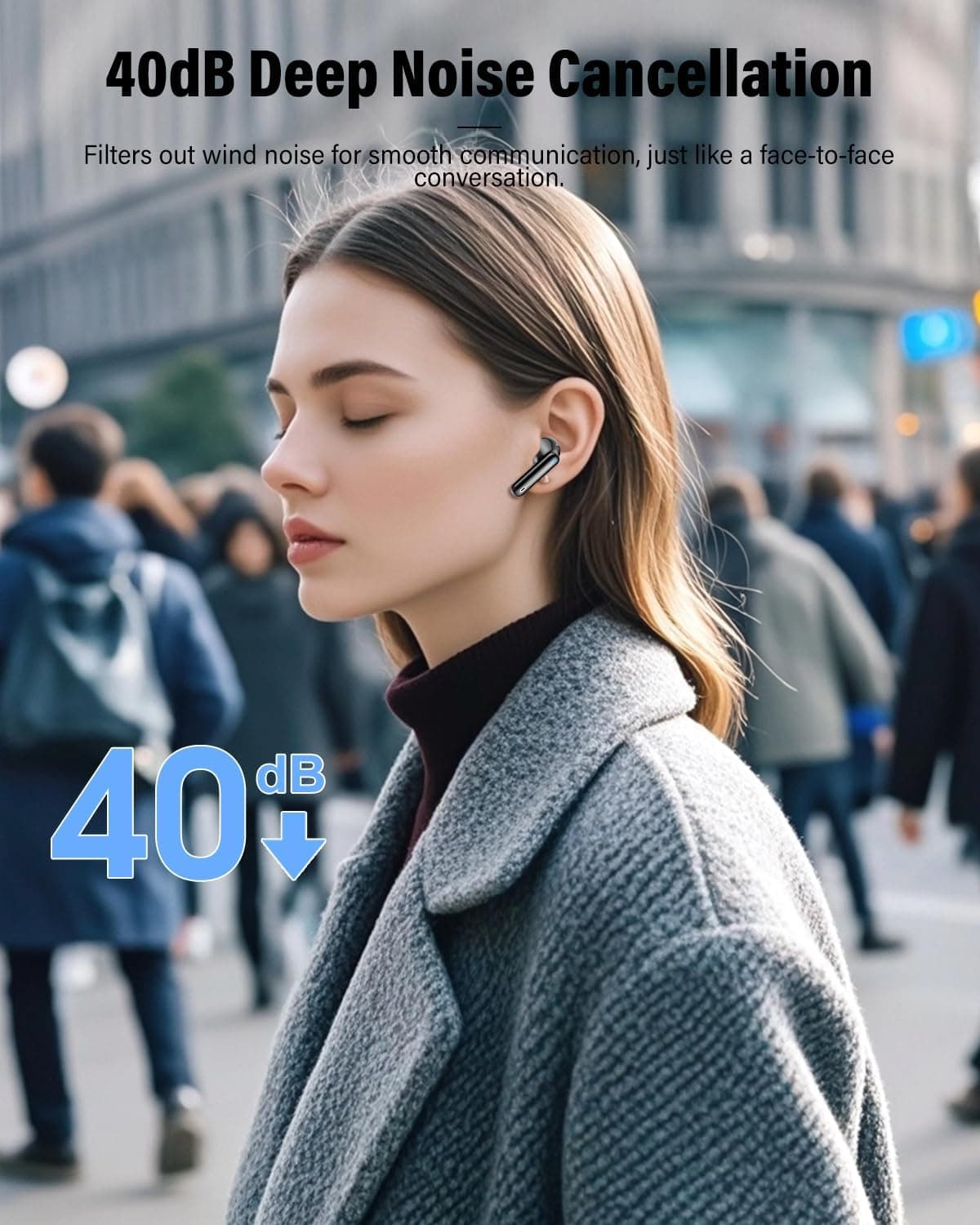 Btootos Wireless Earbuds with Noise Cancelling Mic and LED Display - image 3