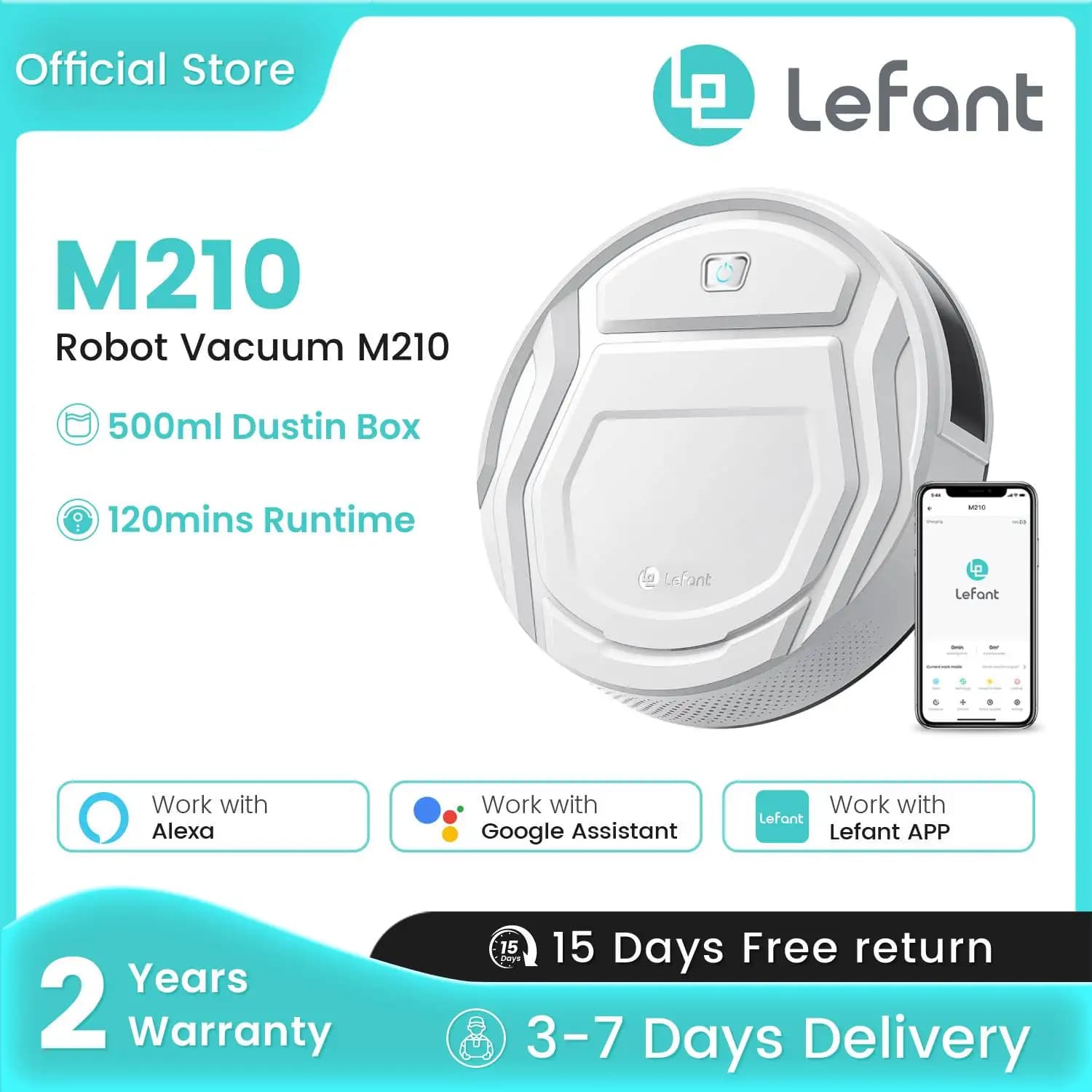 Lefant M210 Robot Vacuum Cleaner