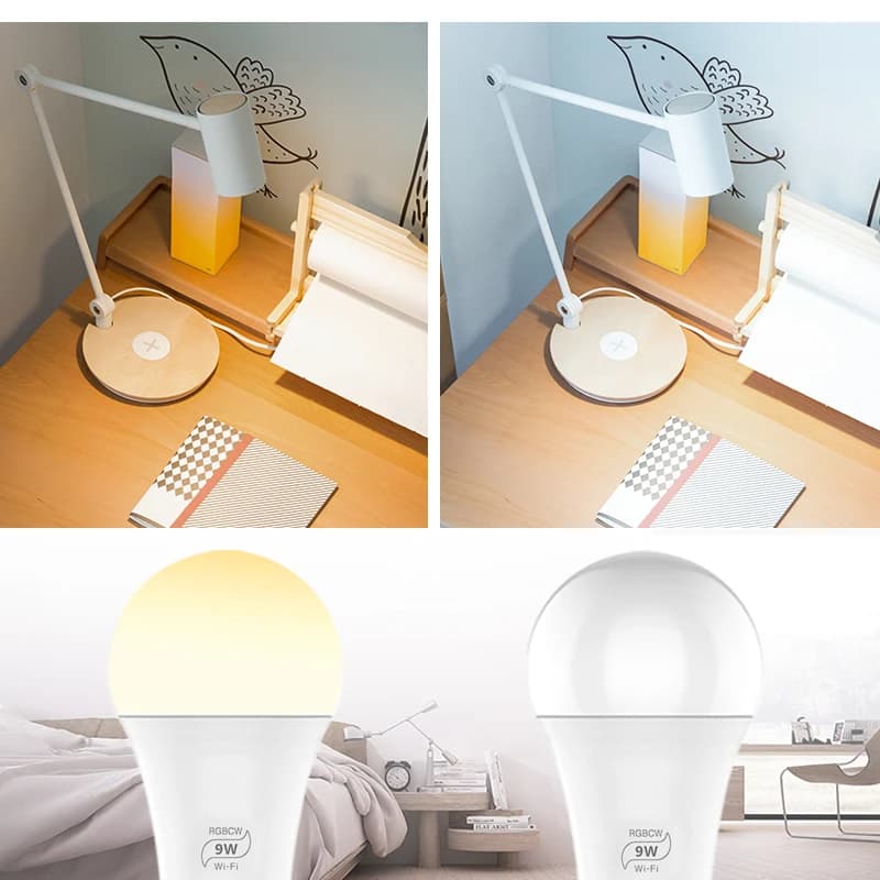 WiFi E27 Smart Dimmable Bulb RGBCW LED Light - image 3