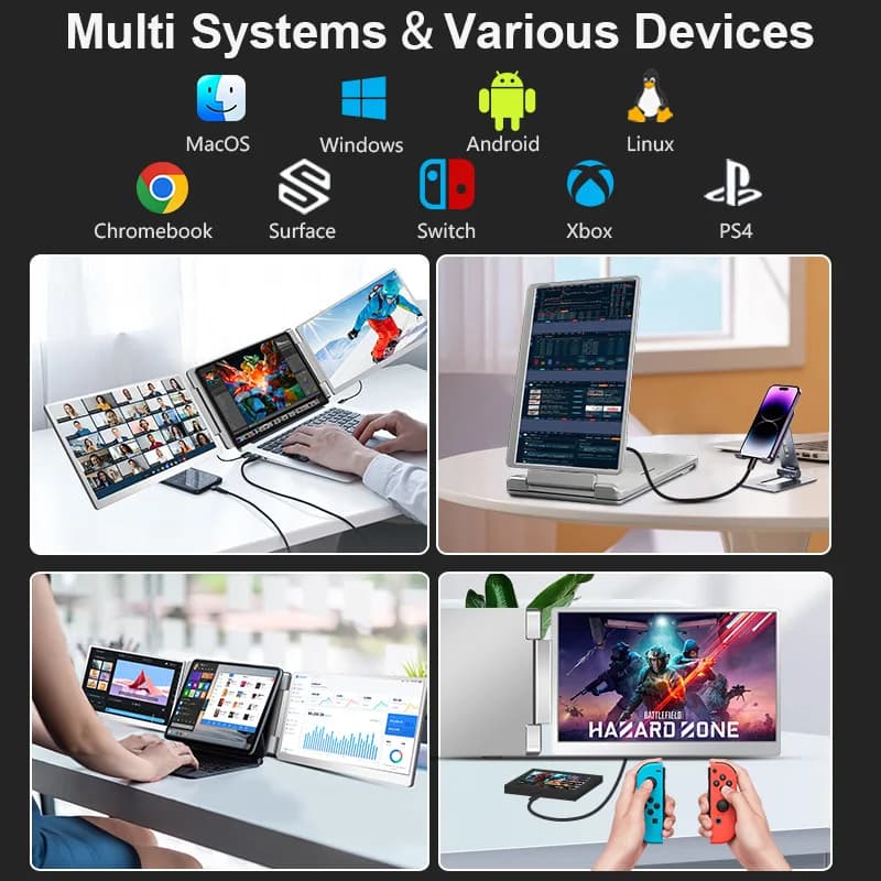 FHD IPS Gaming Series Portable Monitor - High Definition Extender - image 3