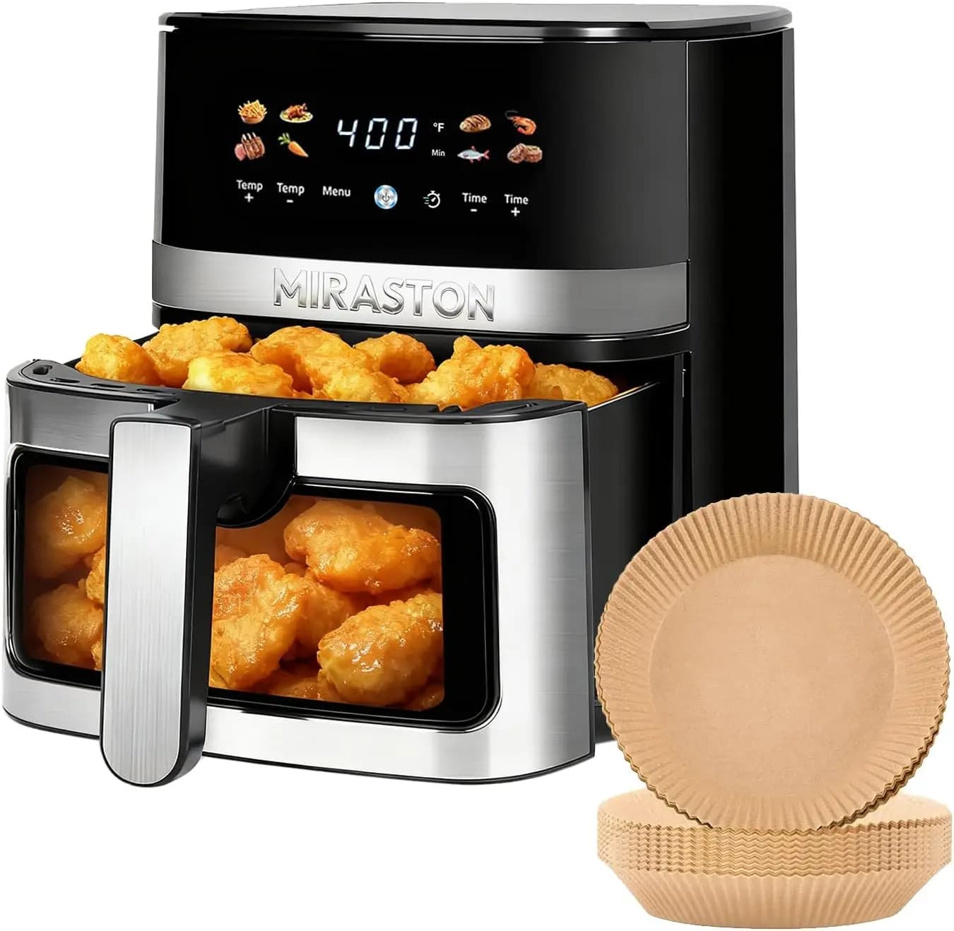 Digital Air Fryer 5.8QT - Adjustable Temp & Timer