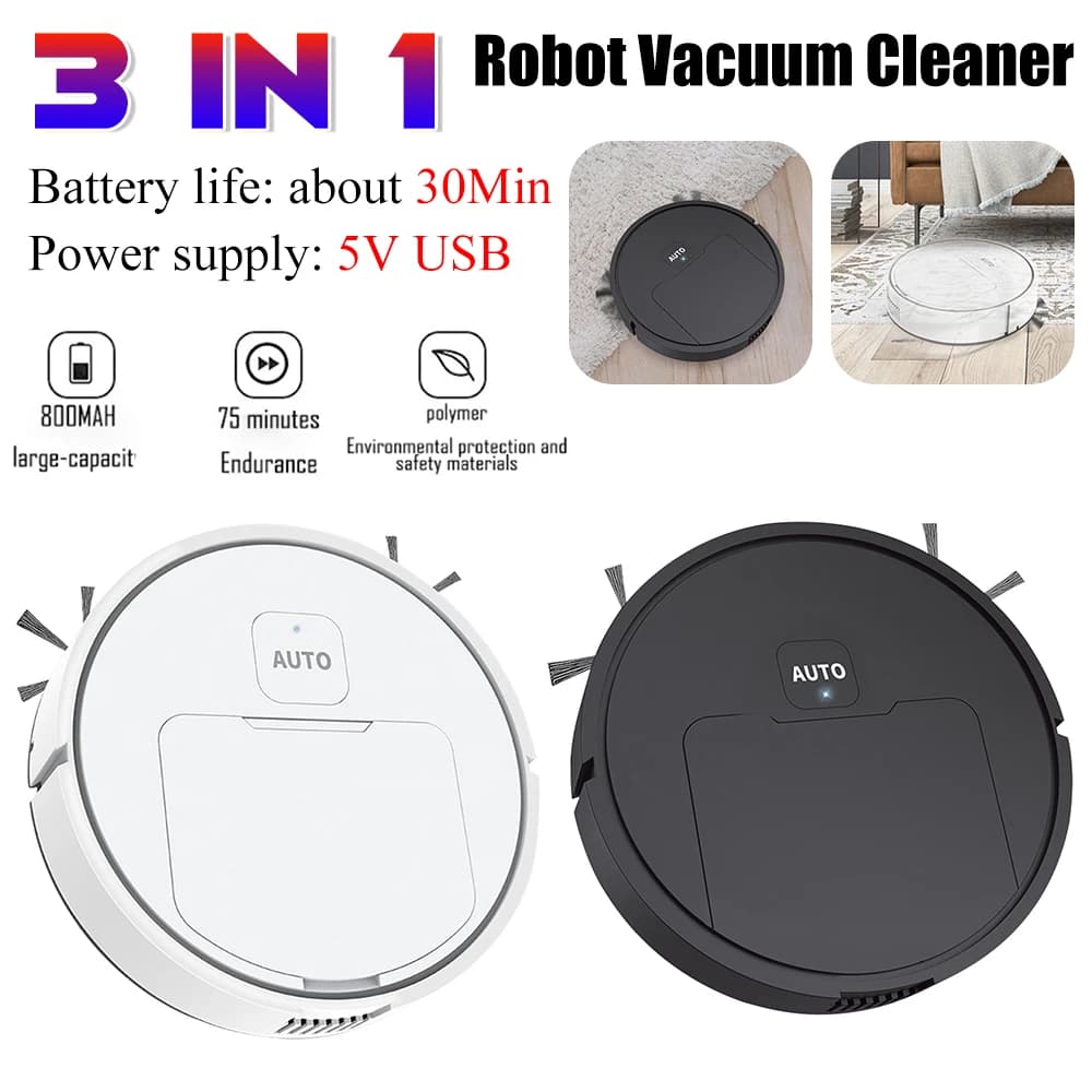 Robotic Vacuum Cleaner 3-in-1 for Home - image 3
