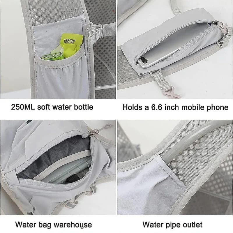 Running Hydration Vest Backpack - Lightweight Water Chest Pack - image 4
