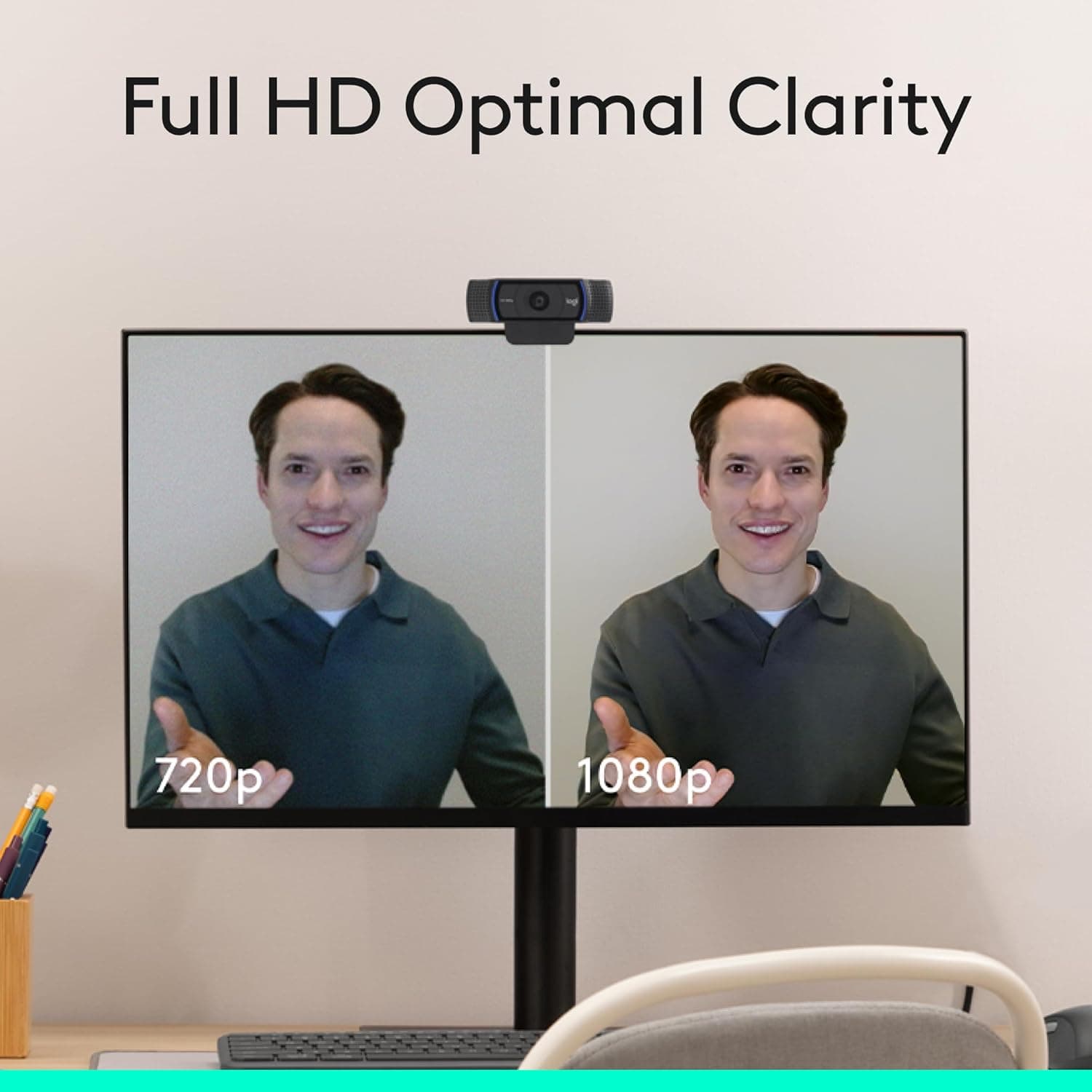 Logitech C920x HD Pro Webcam - Full HD 1080p with Audio - image 2
