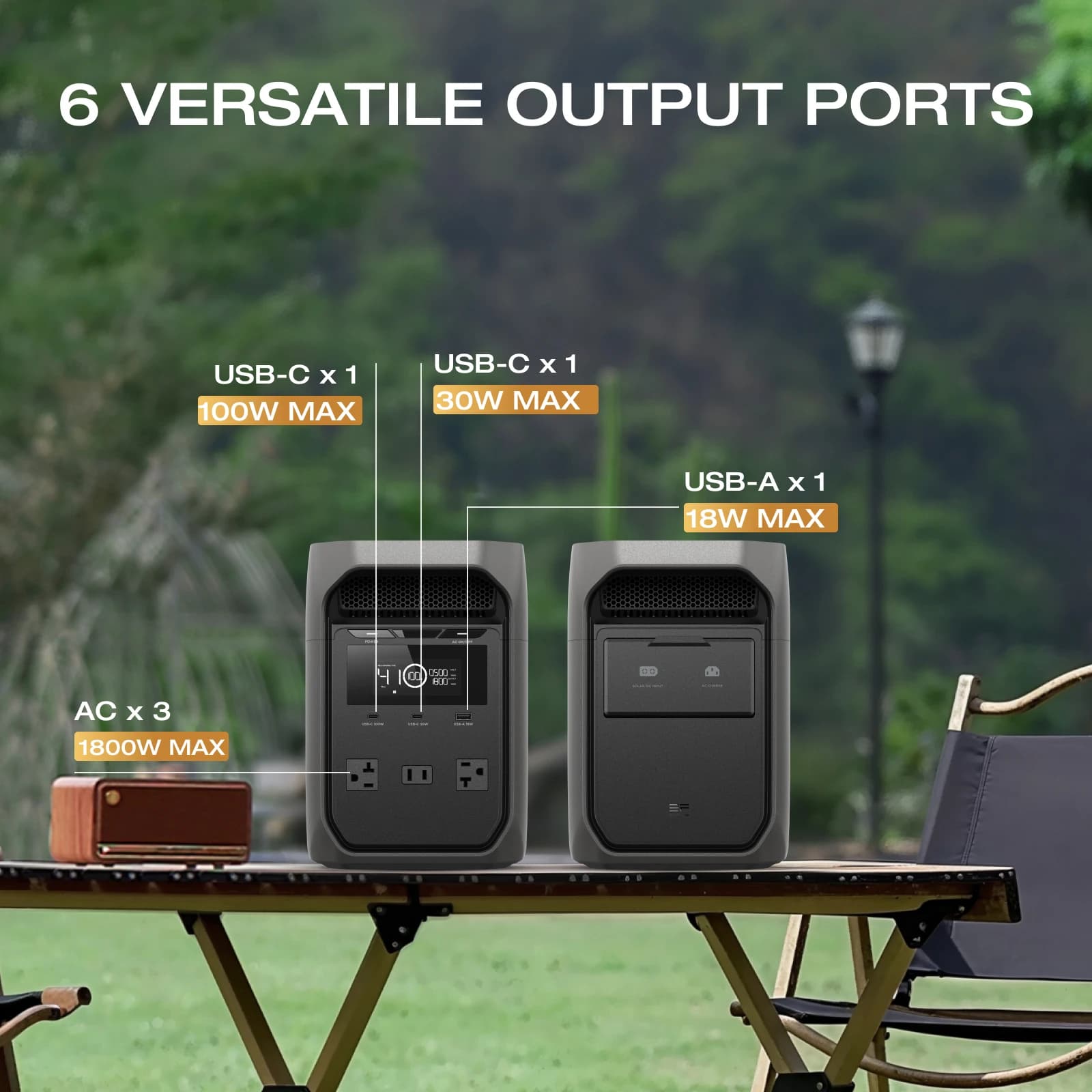 ECOFLOW DELTA 3 Classical Dark Portable Power Station - image 2