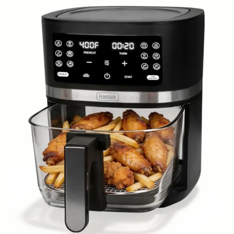 12-in-1 Glass Air Fryer 4.5 Quart