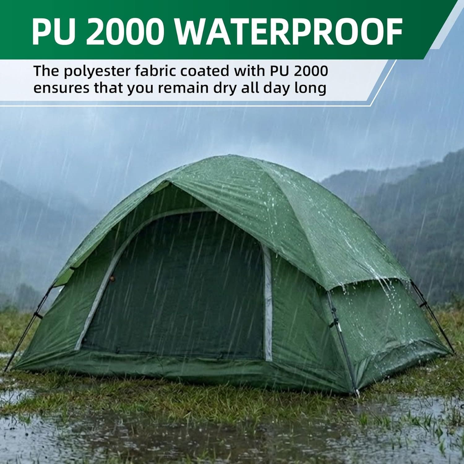 Compact and Waterproof Camping Tent for Two by Clostnature - image 2